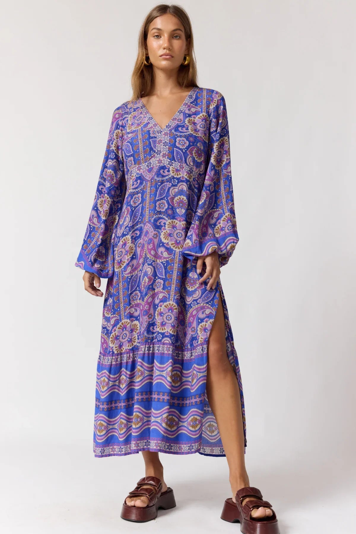 Maple Maxi Dress - Violet