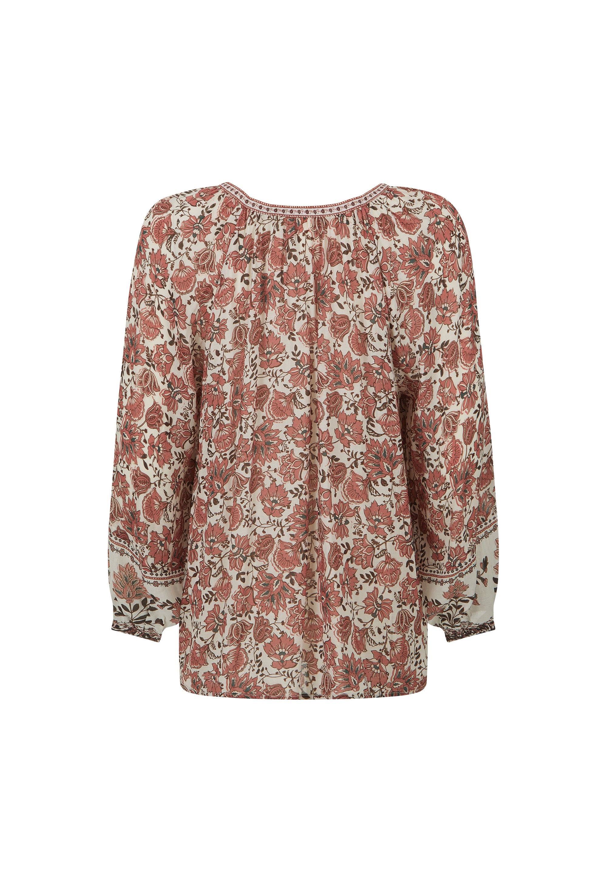 Petalwood Blouse — Dusty Rose