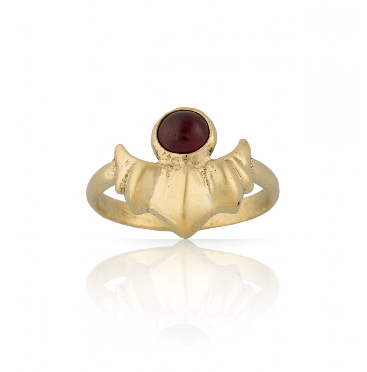 Sun Ring In Garnet Or Green Agate