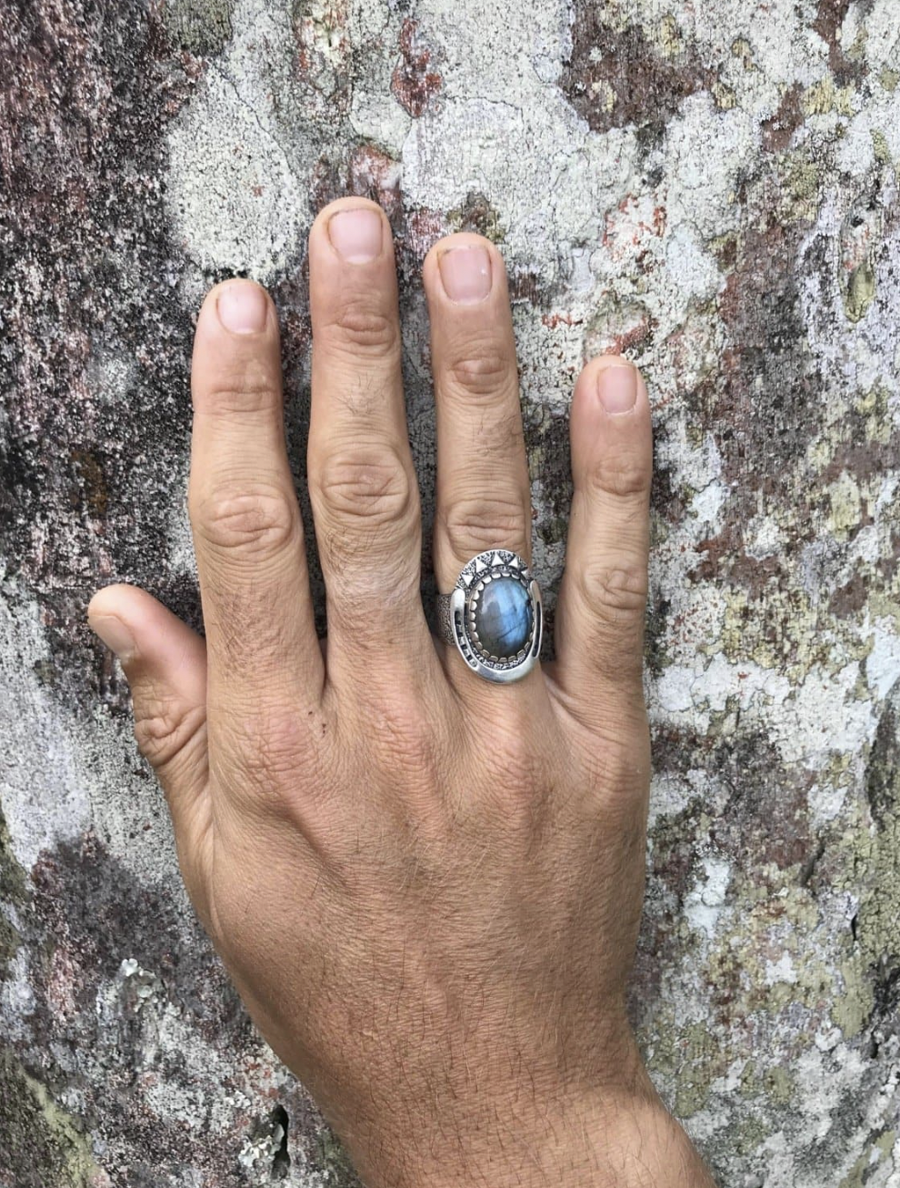 Fortuna Ring In Silver And Labradorite Or Moonstone