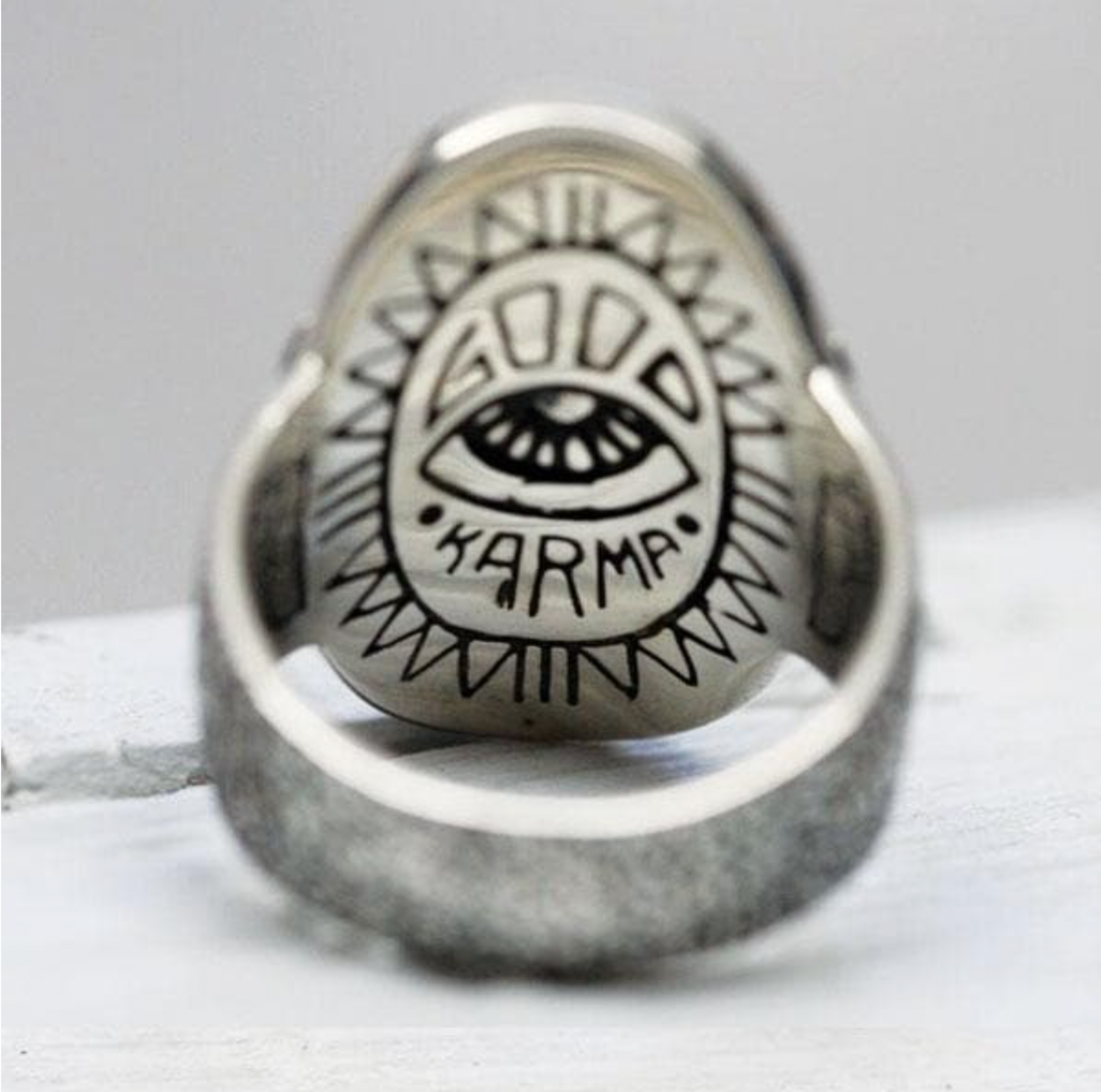 Fortuna Ring In Silver And Labradorite Or Moonstone