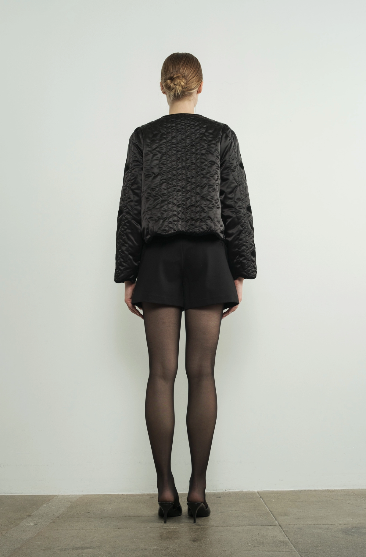 Velvet Bloom Cropped Jacket