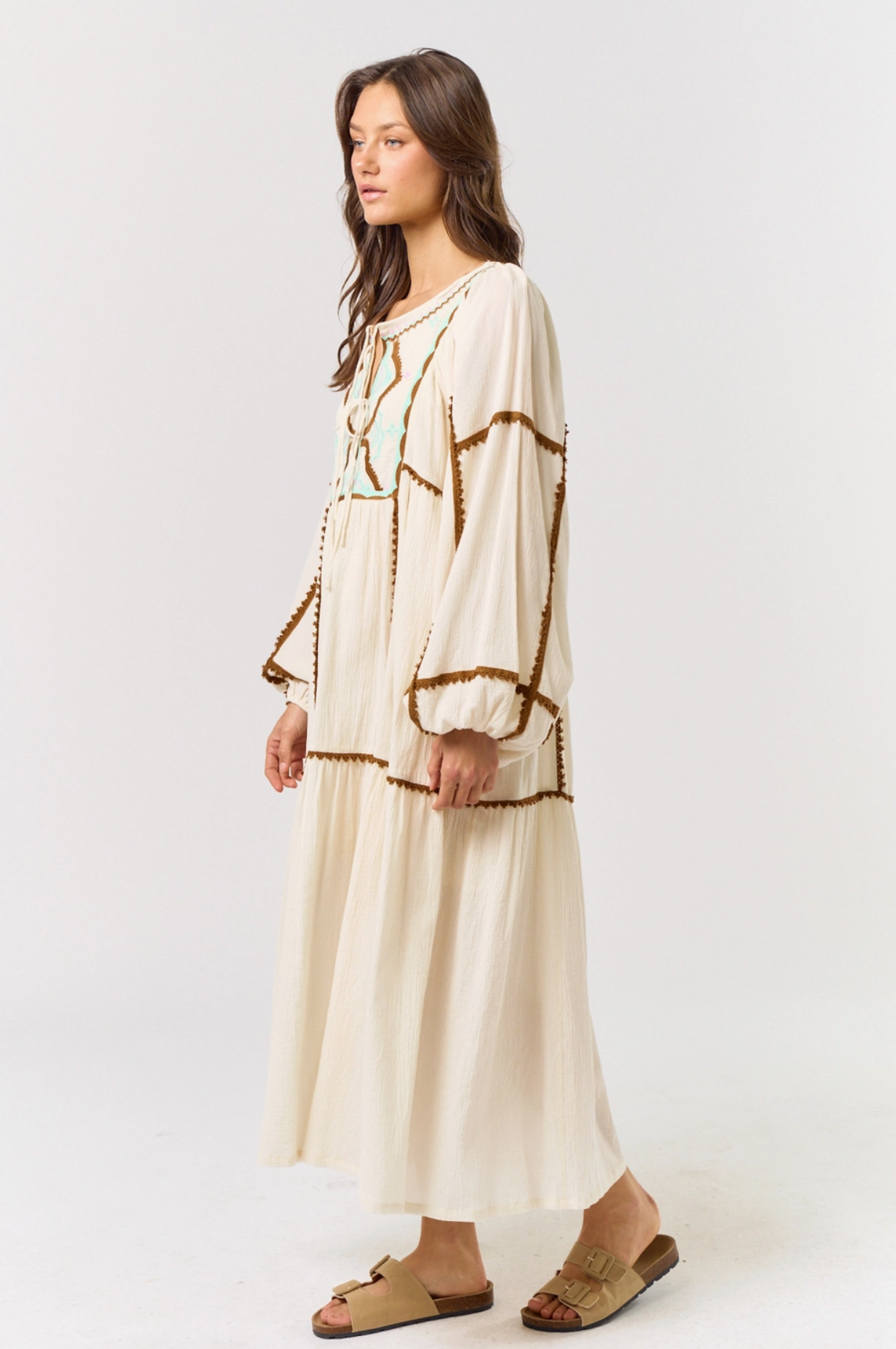 Solstice Embroidered Maxi Dress