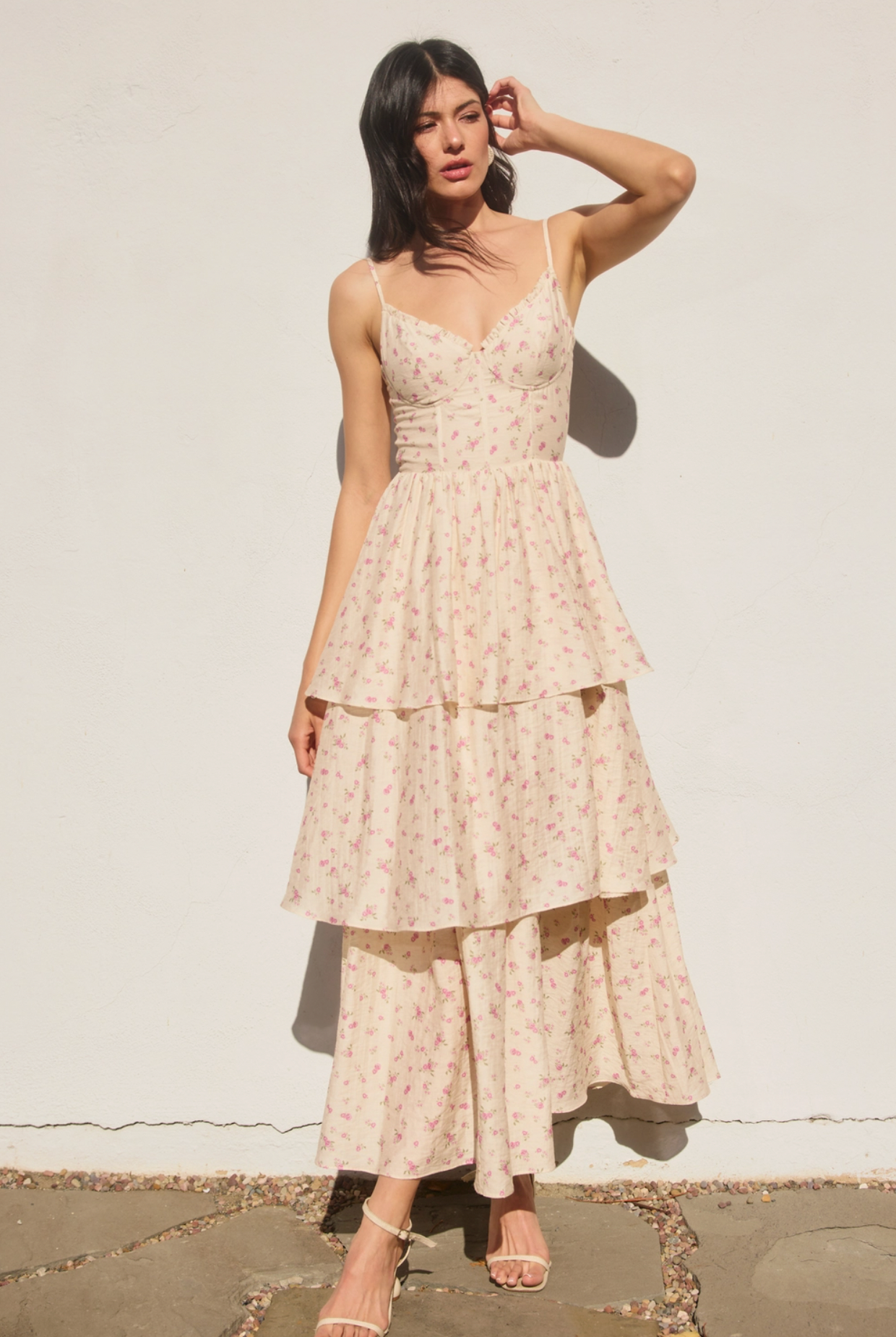 Girl Talk Corset Layered Dress