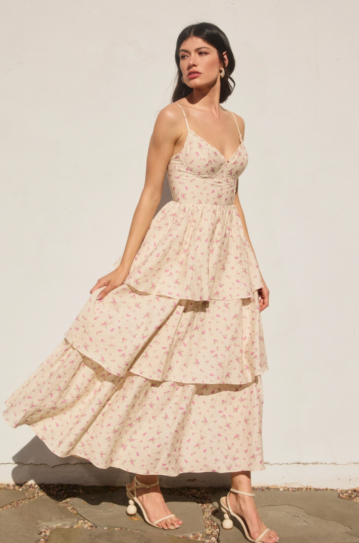 Girl Talk Corset Layered Dress