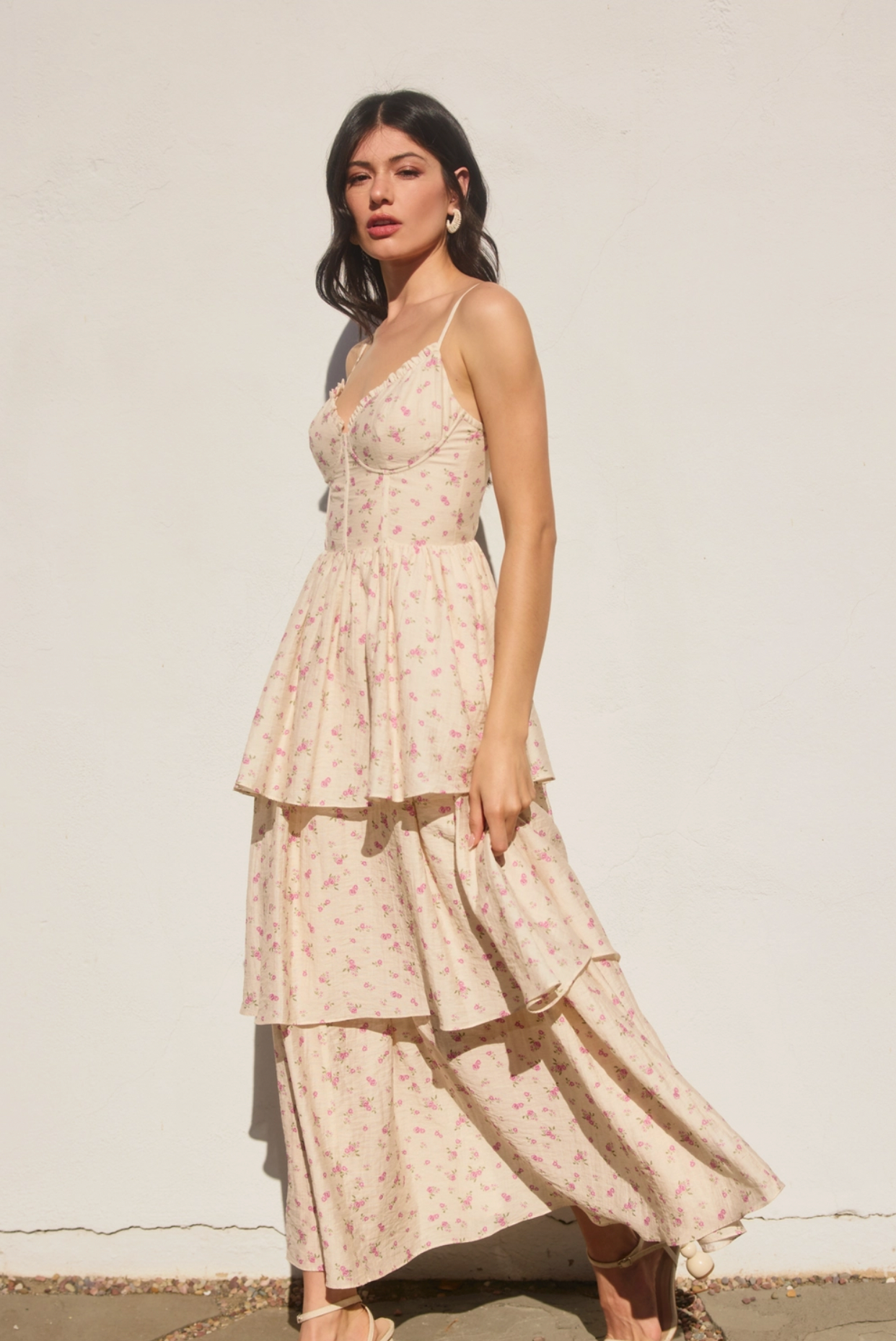 Girl Talk Corset Layered Dress