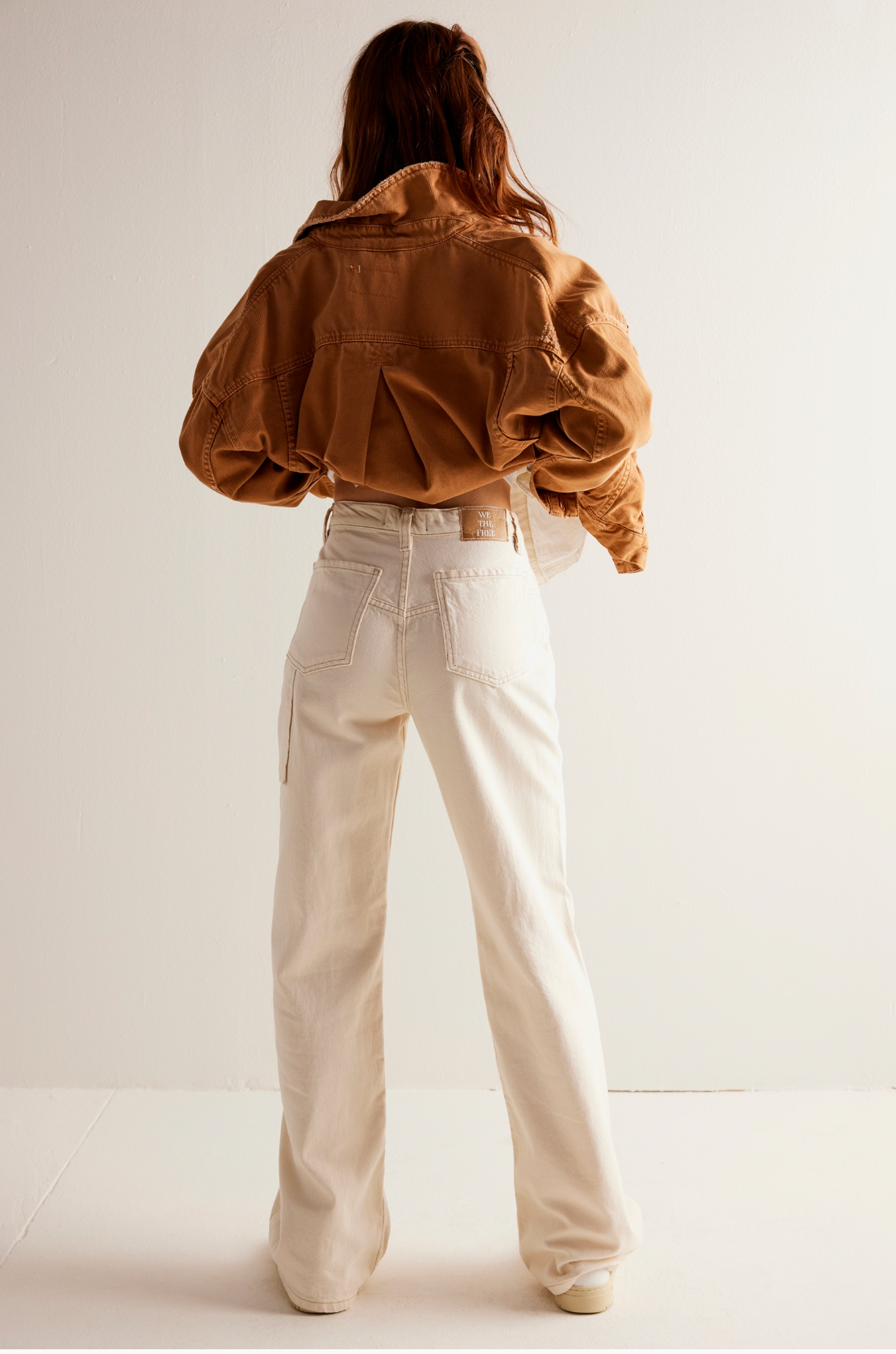 Tinsley Baggy High Rise Jean In Ecru By Free People