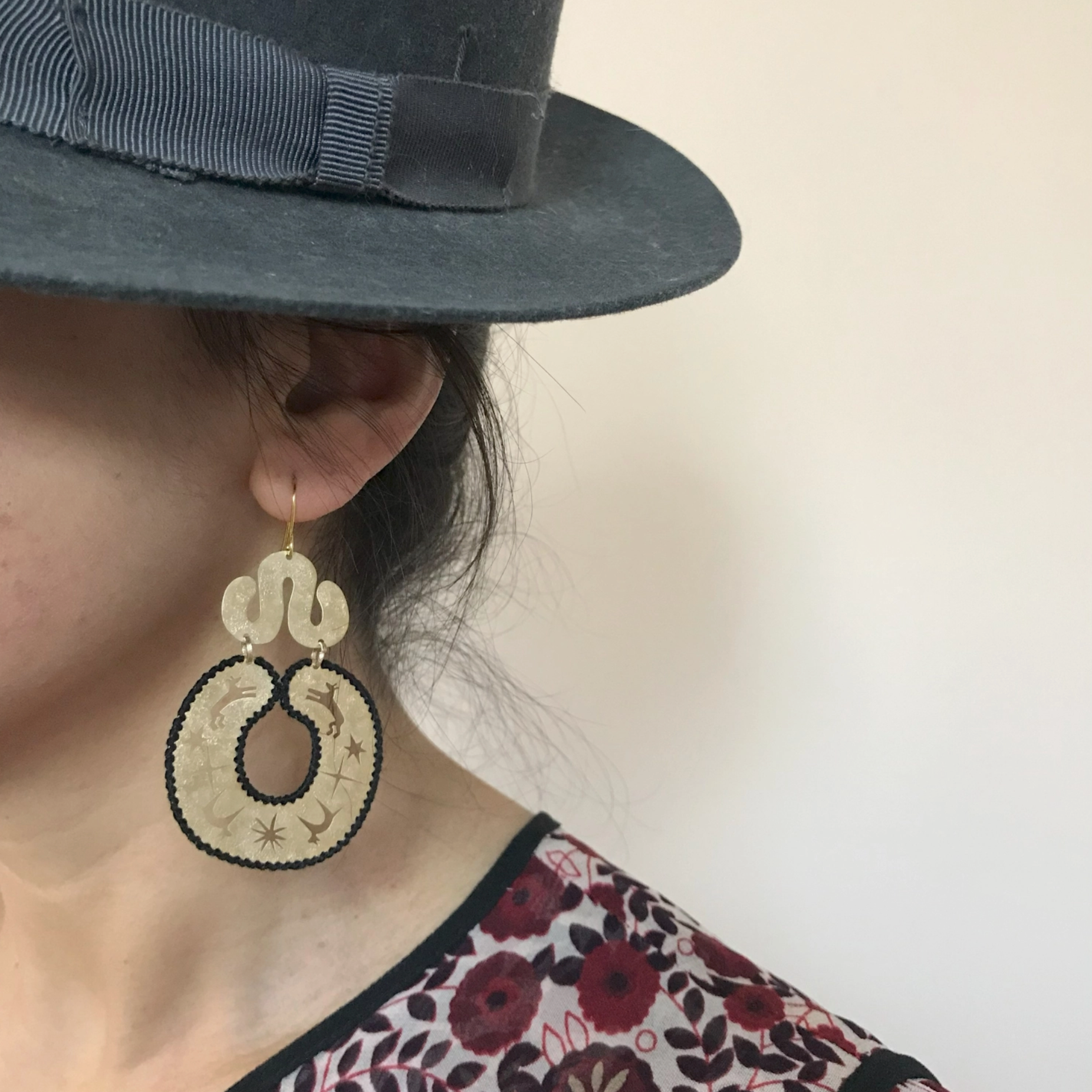 Kilimanjaro Earrings In Wine Or Black