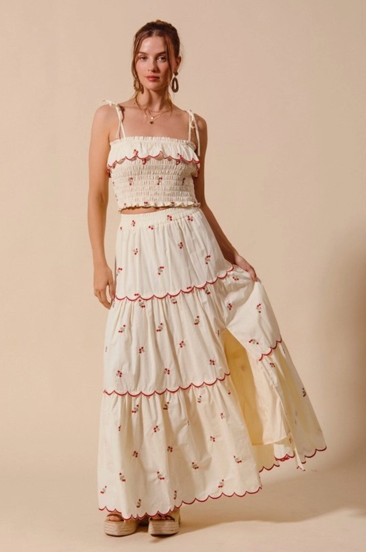 Garden Of Eden Skirt And Top Set