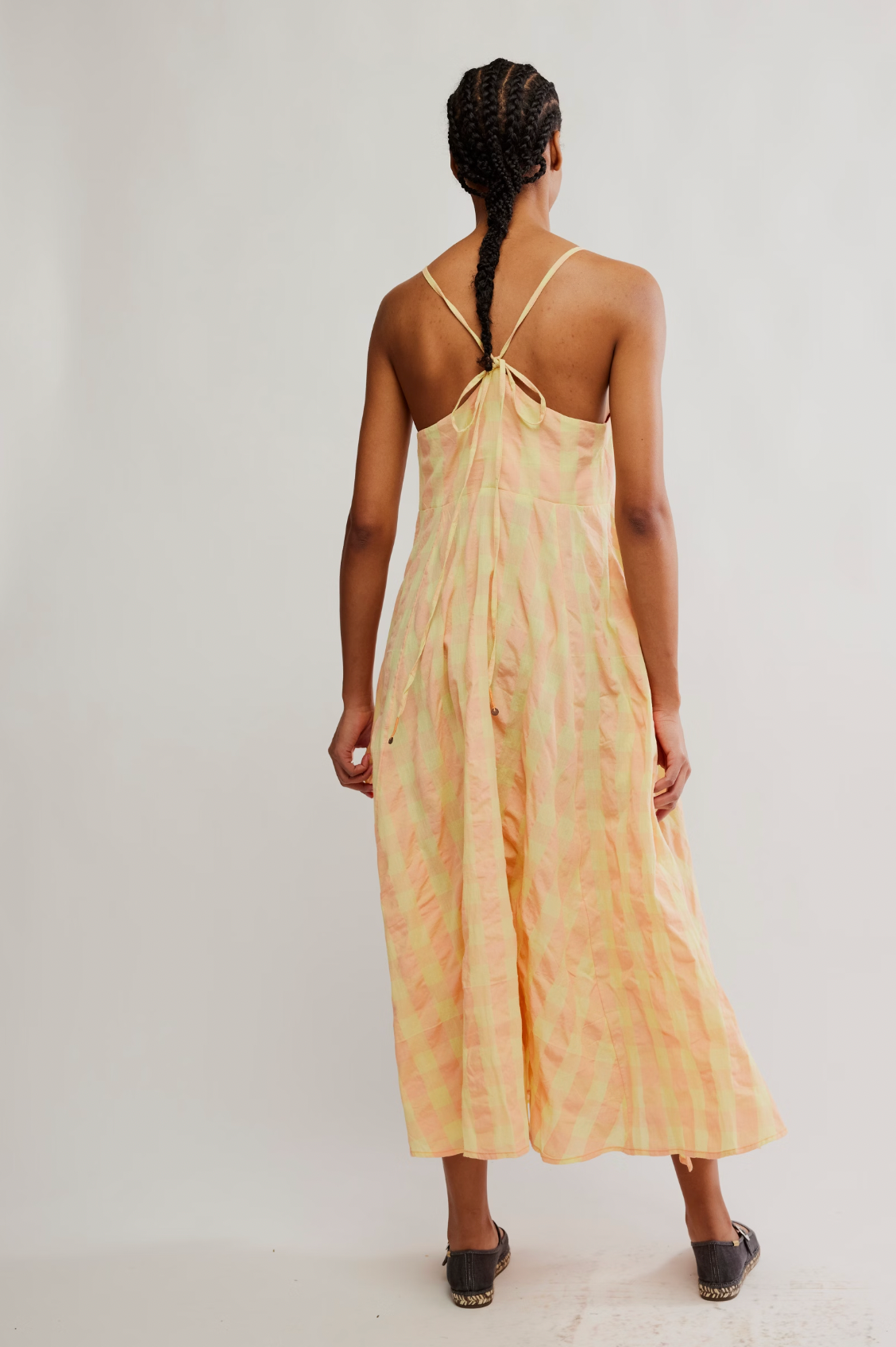 Via Midi Dress In Creamsicle Combo