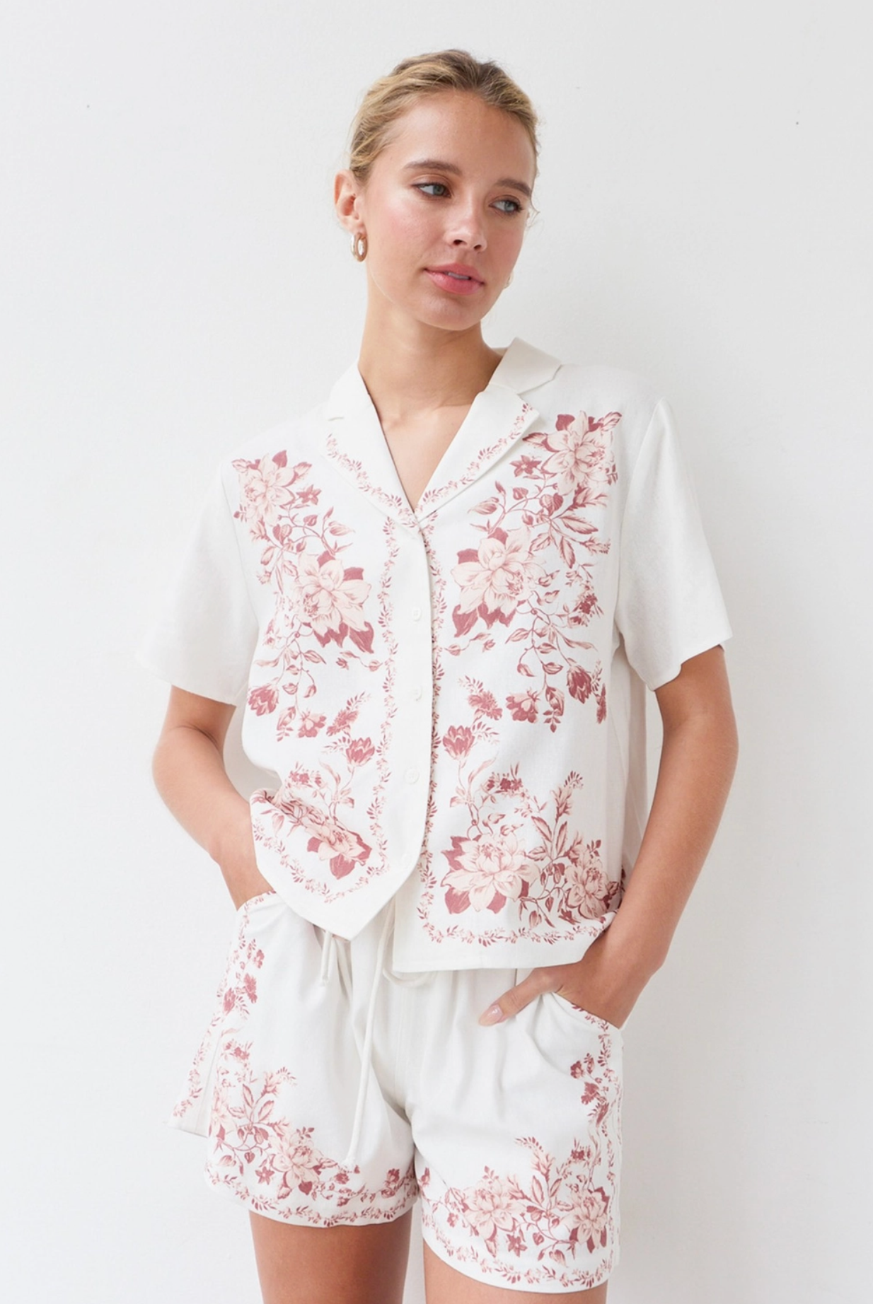Rose Reverie Button-Up Shirt
