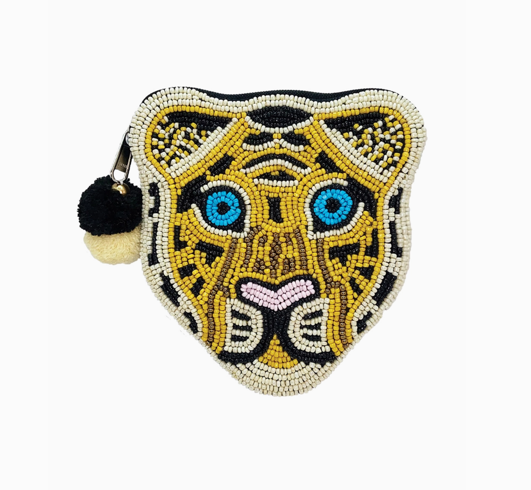 Leopard Beaded Coin Purse