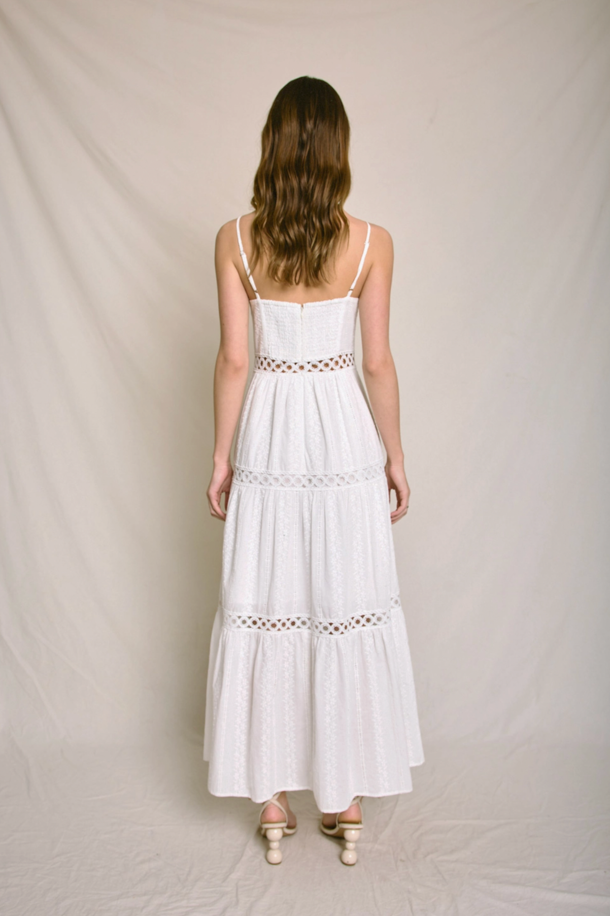 Eyelet Lace Maxi Dress
