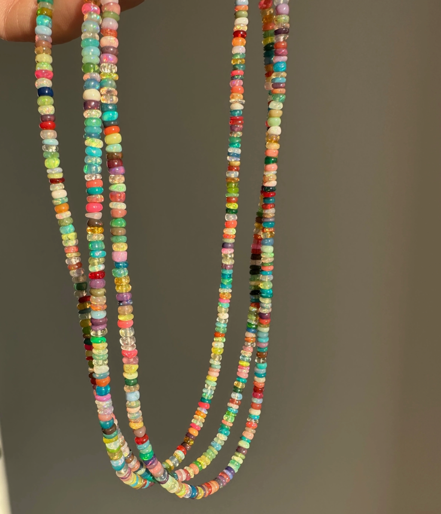 Summer Disco Ethiopian Opal Necklace