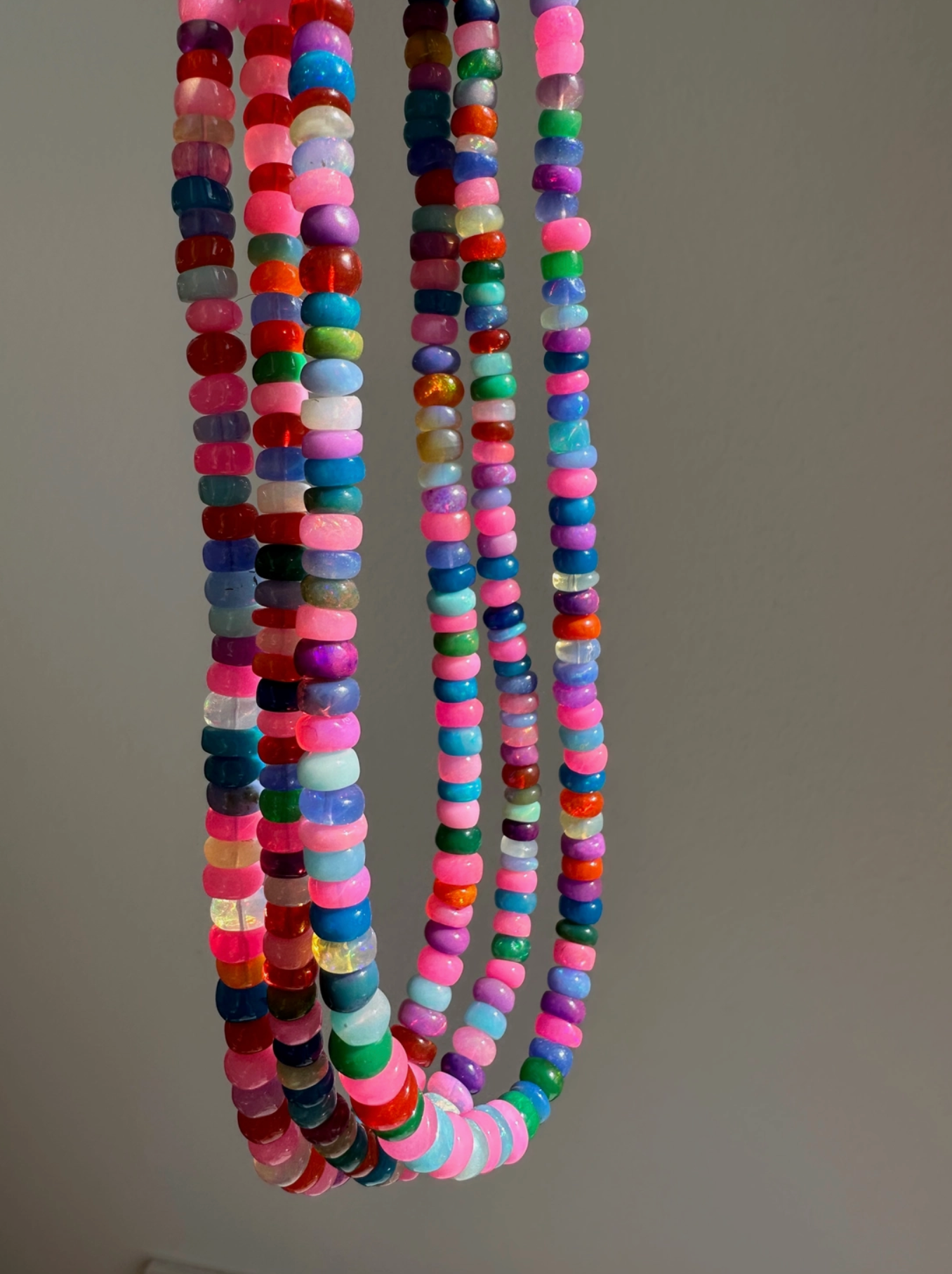Pink Candy Opal Necklace