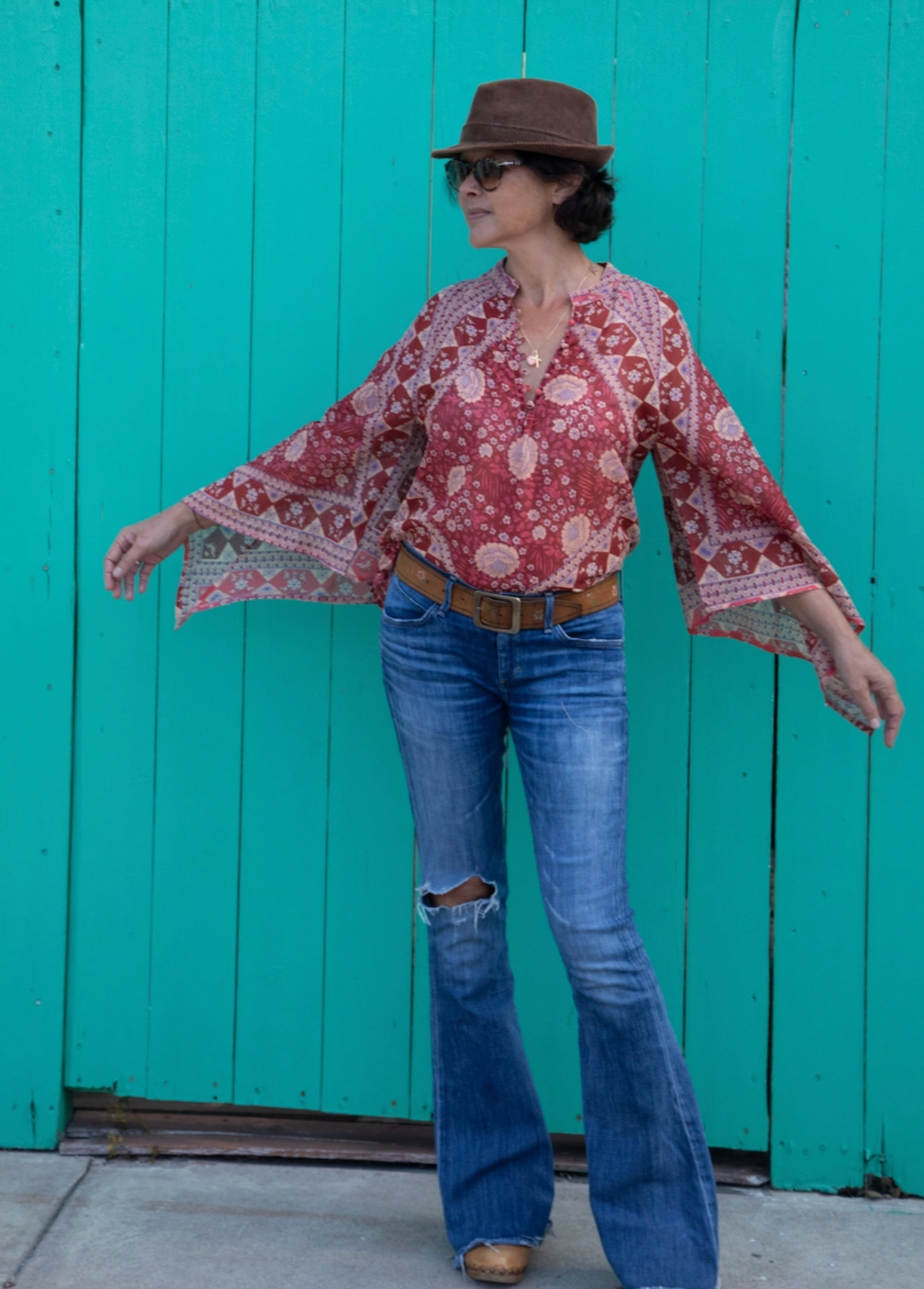 Audrey Printed Blouse