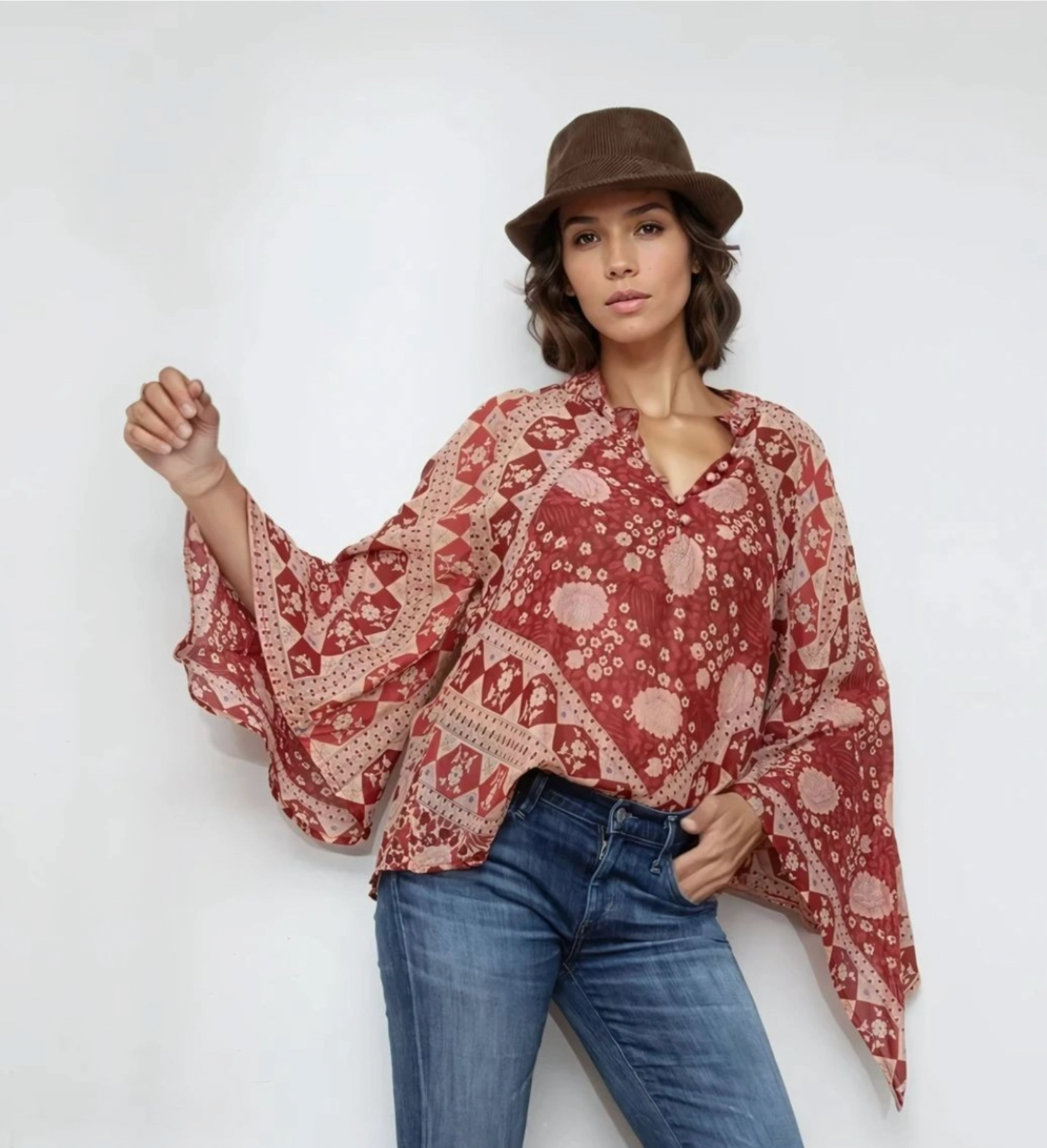 Audrey Printed Blouse
