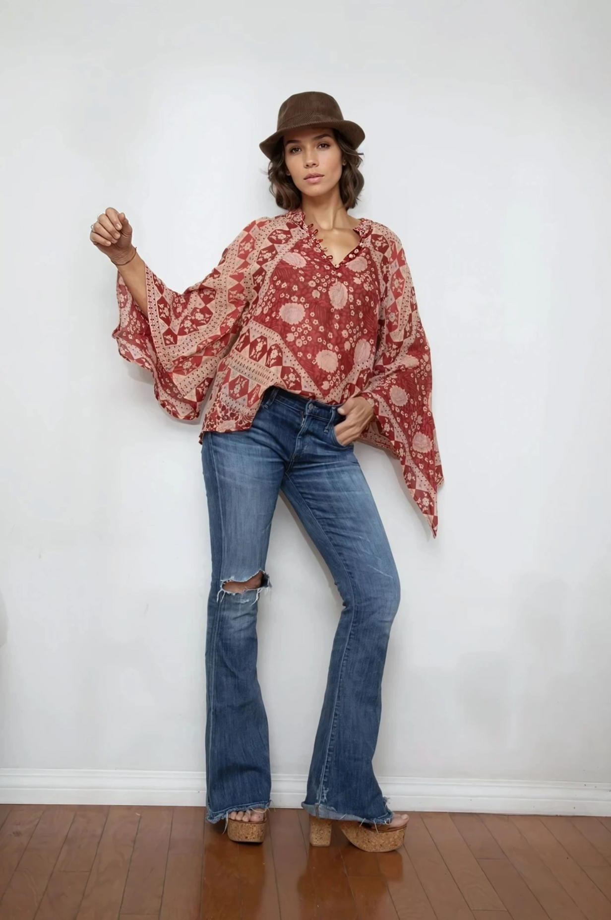Audrey Printed Blouse