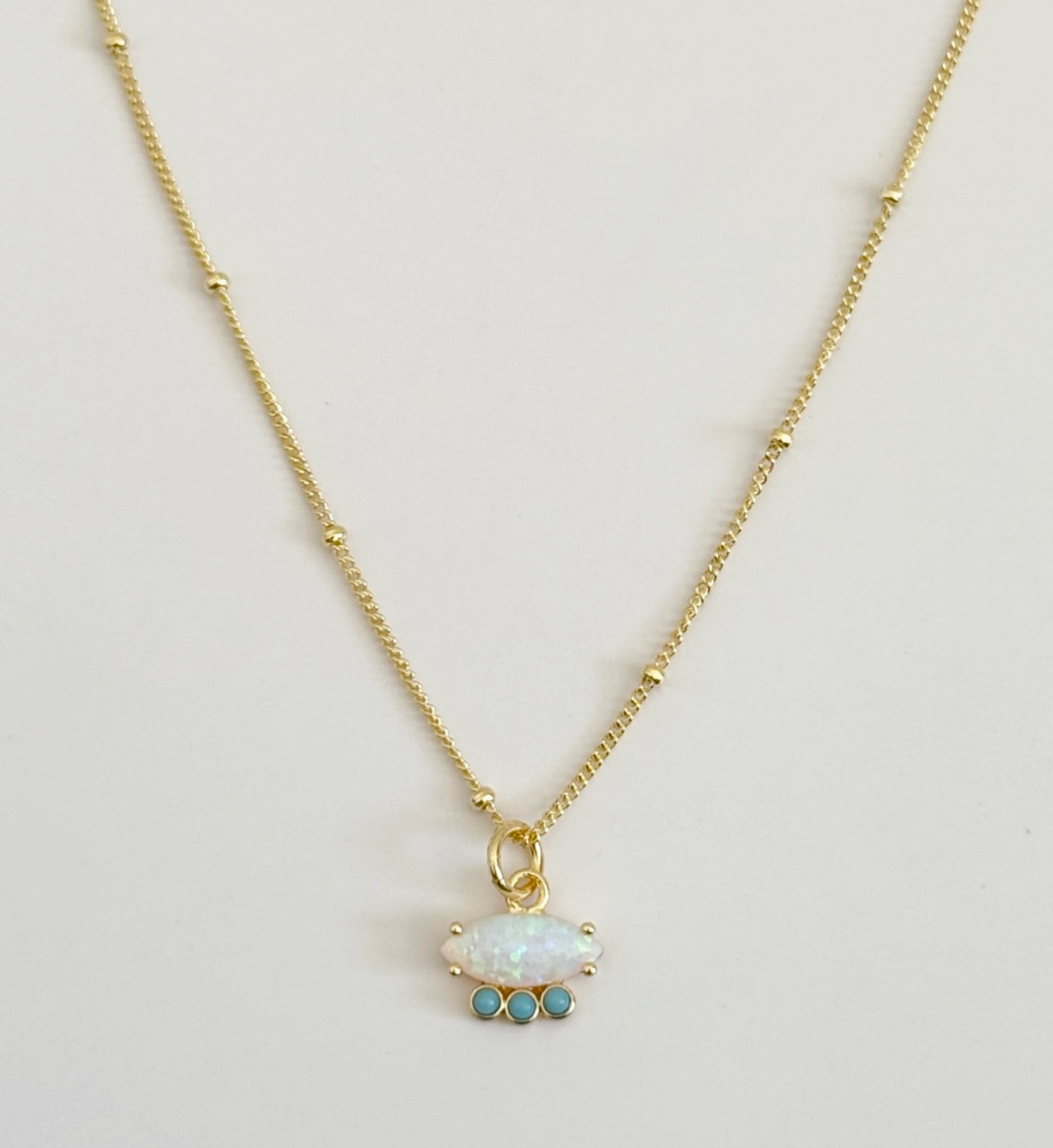 Stone Shield Necklace
