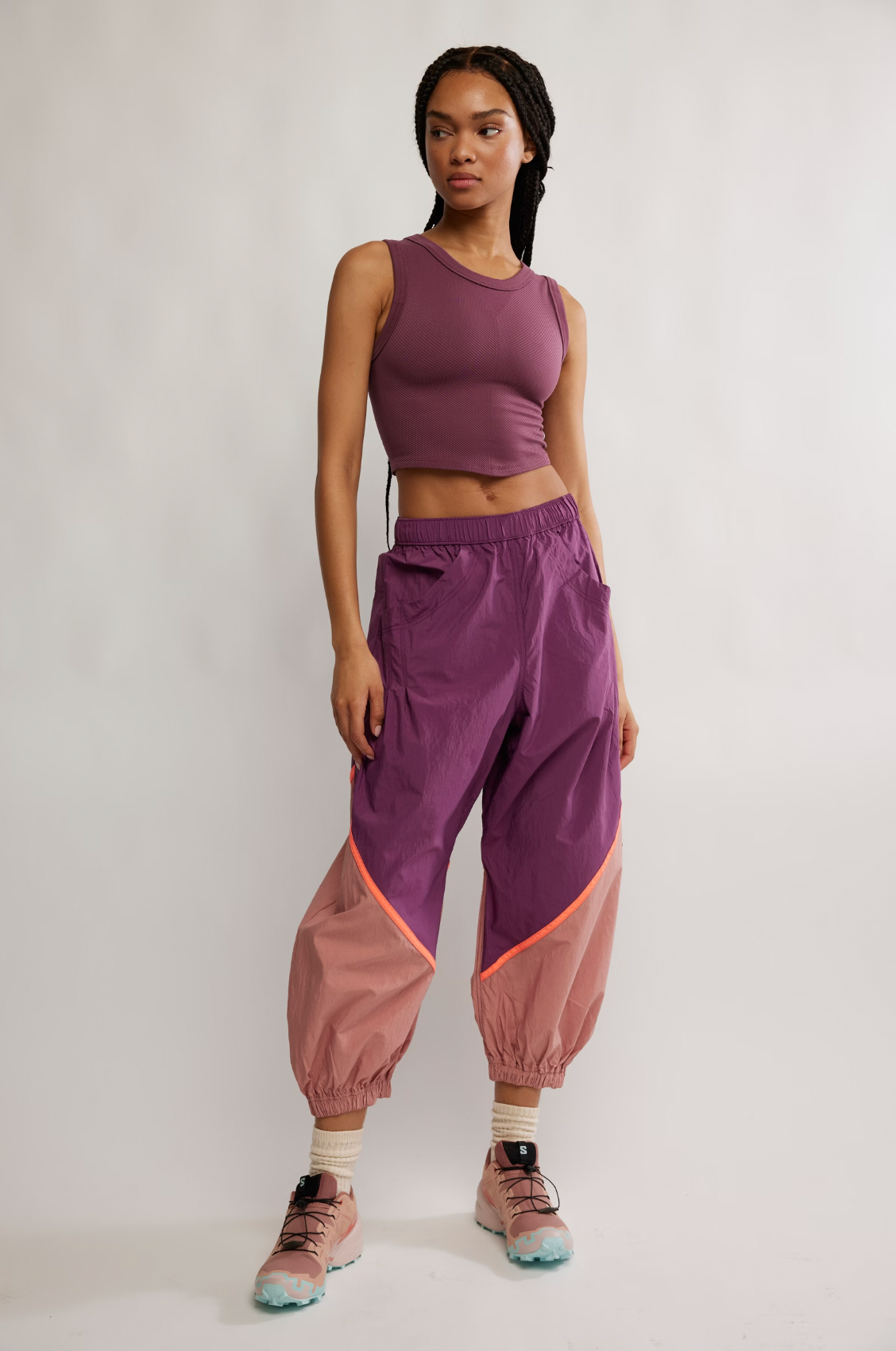 Freeflow Pant In Rose Wash By Free People