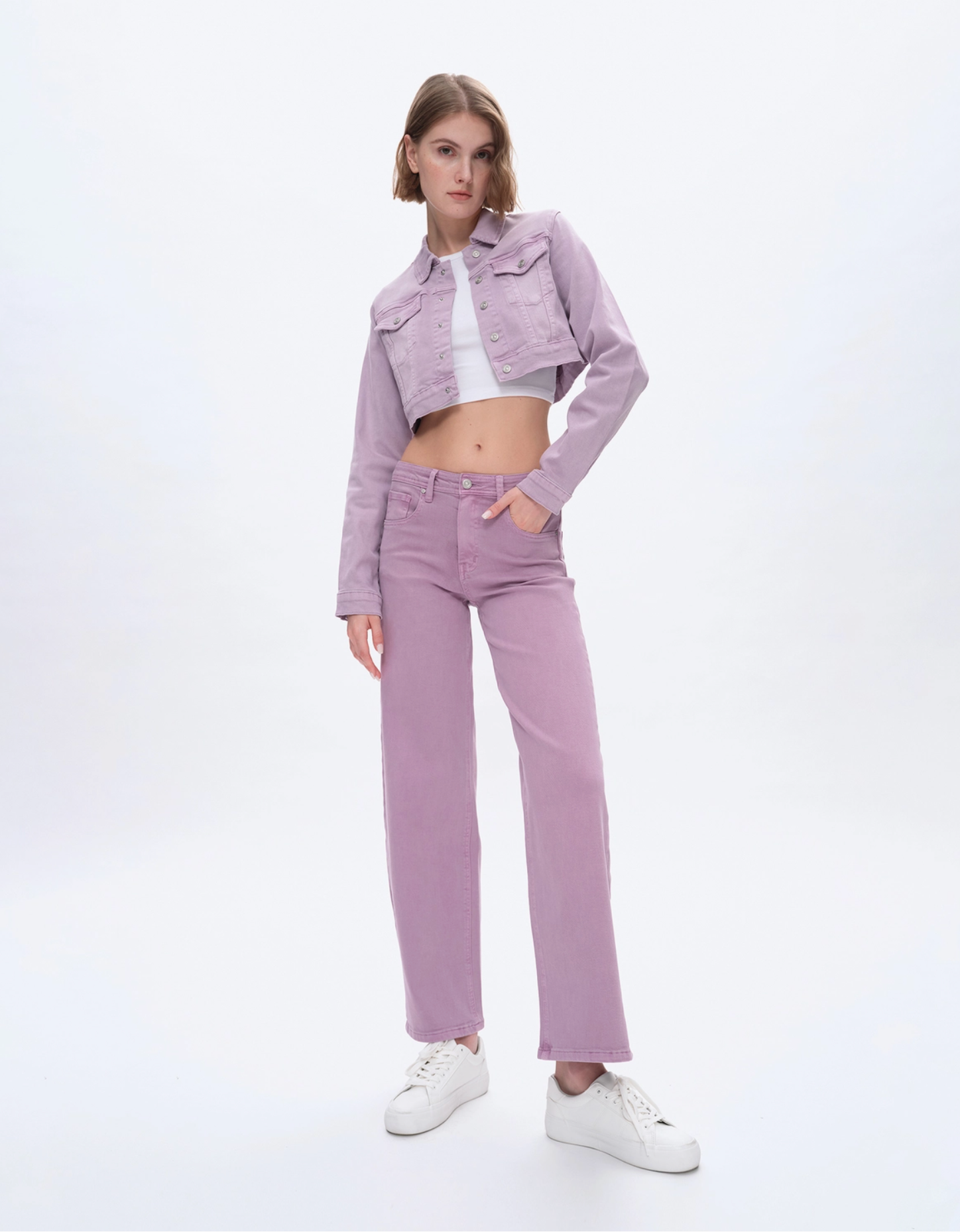 Super Stretch Twill Pants – Purple