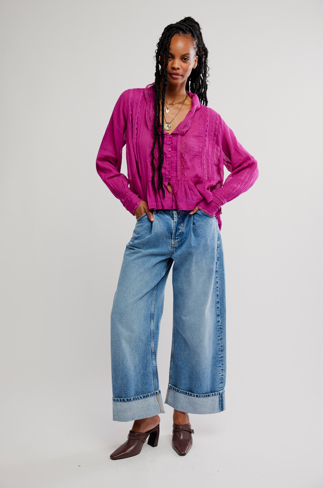 Elodie Blouse In Dragonfruit