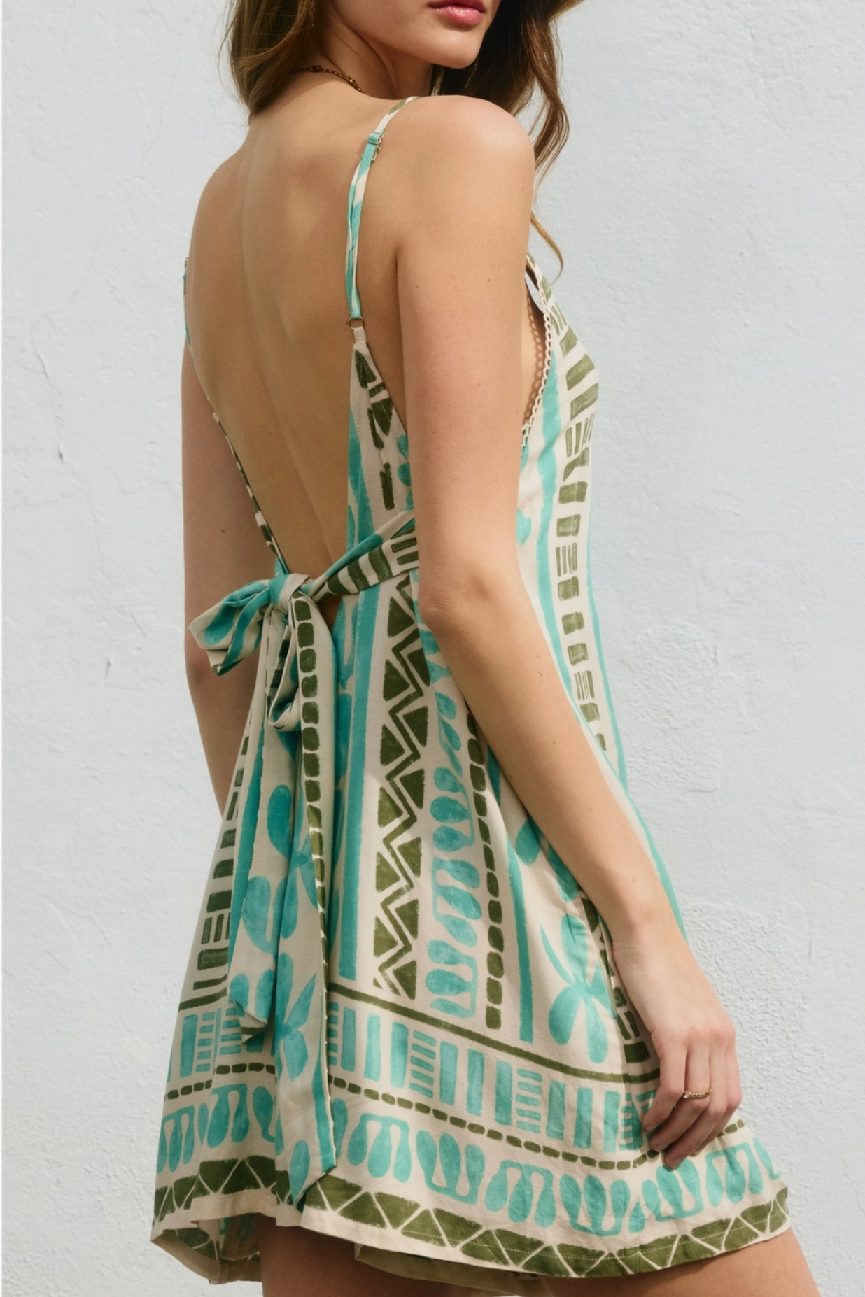 Island Time Tie Back Detail Romper