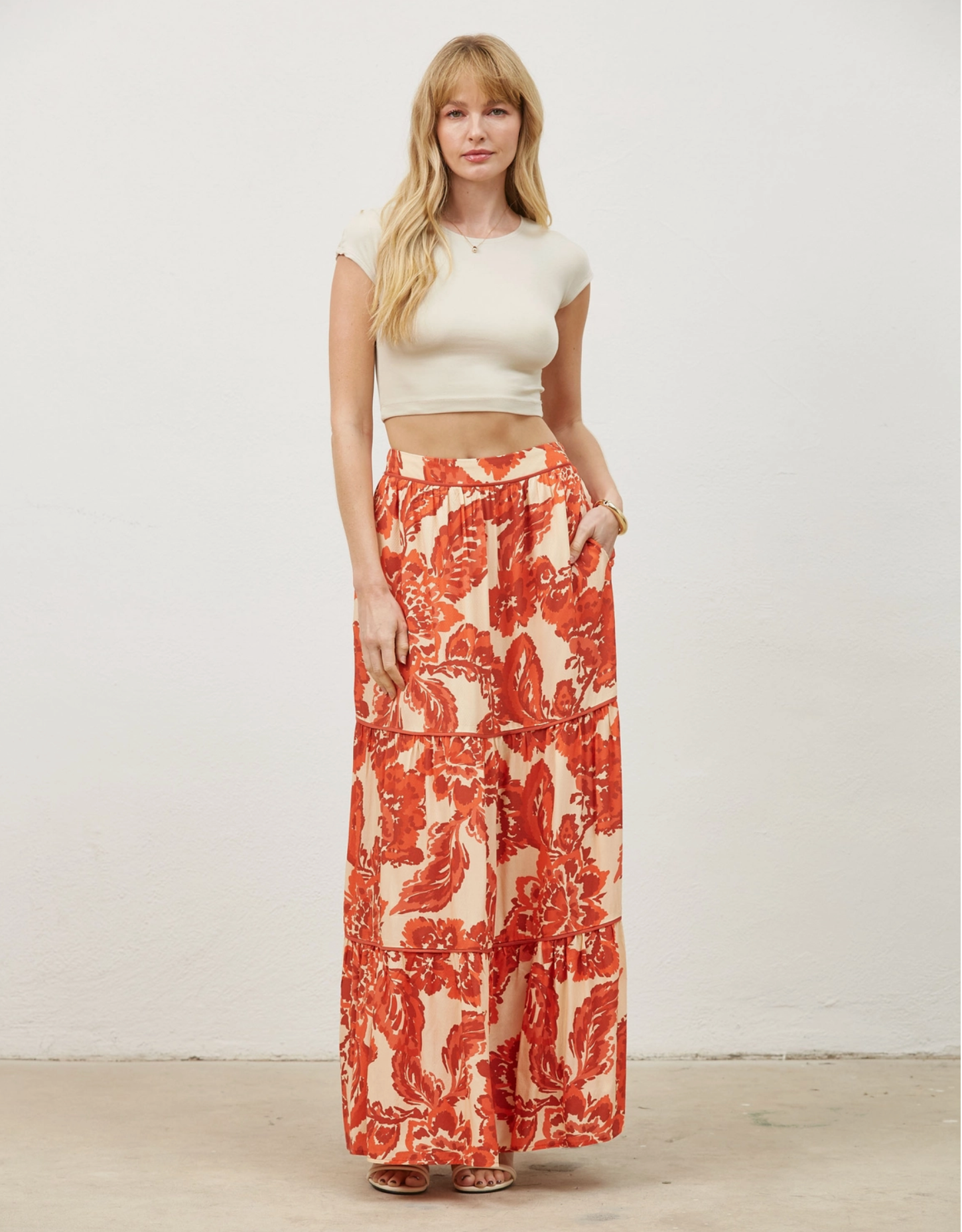 Mallory Tiered Maxi Skirt