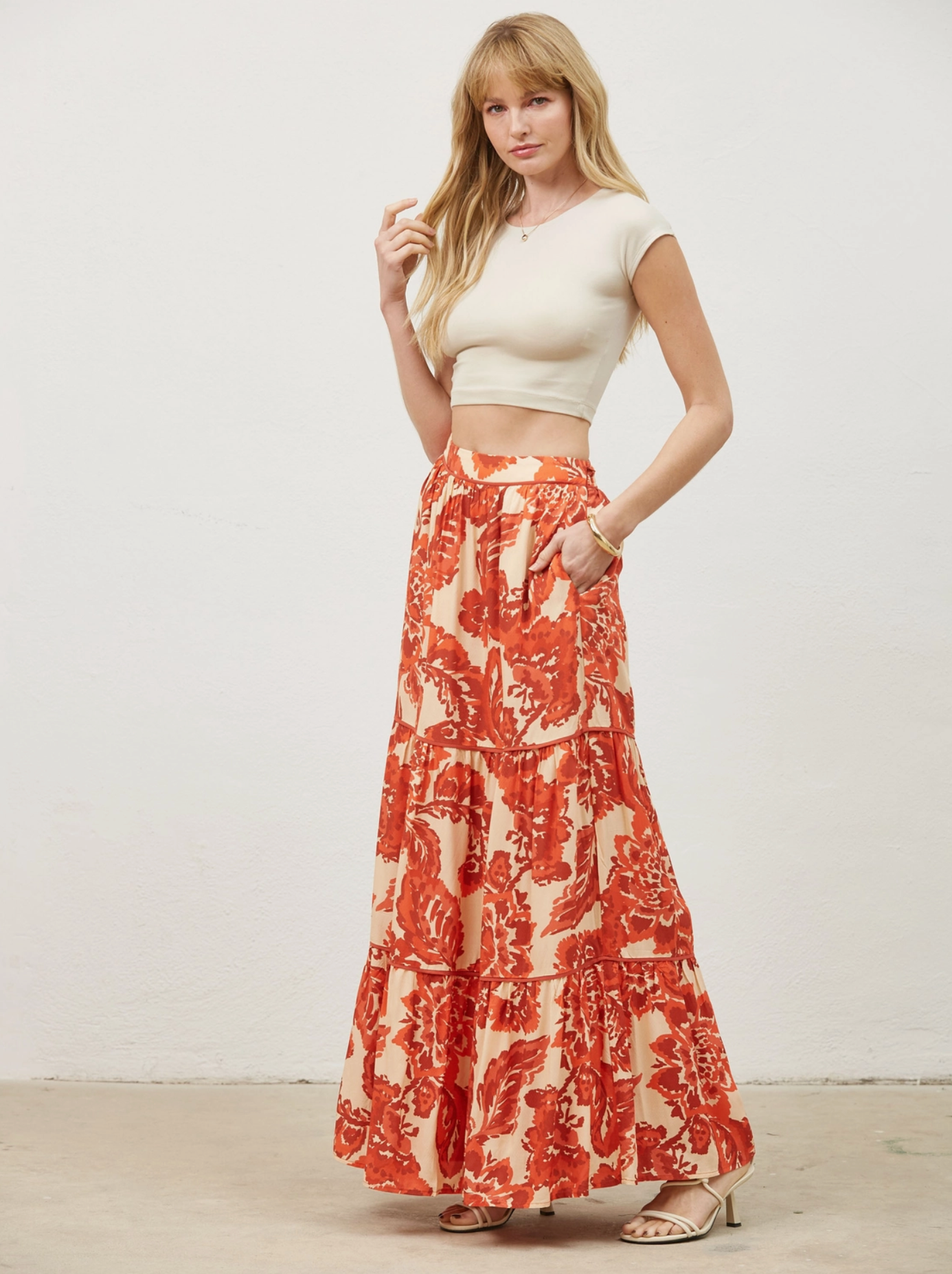 Mallory Tiered Maxi Skirt