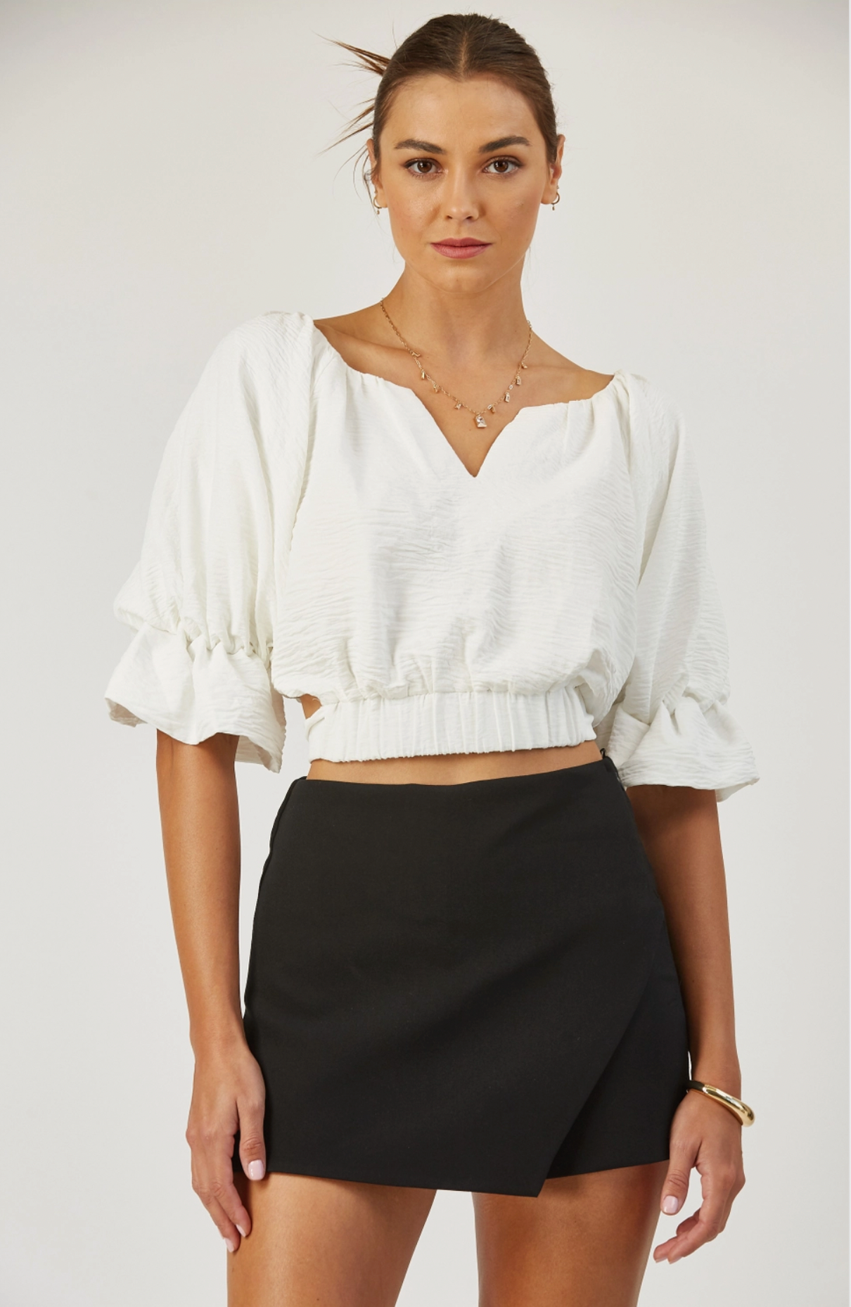 Remi Bubble Top With Back Tie