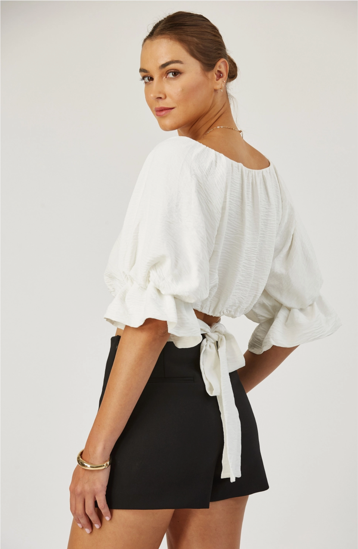 Remi Bubble Top With Back Tie