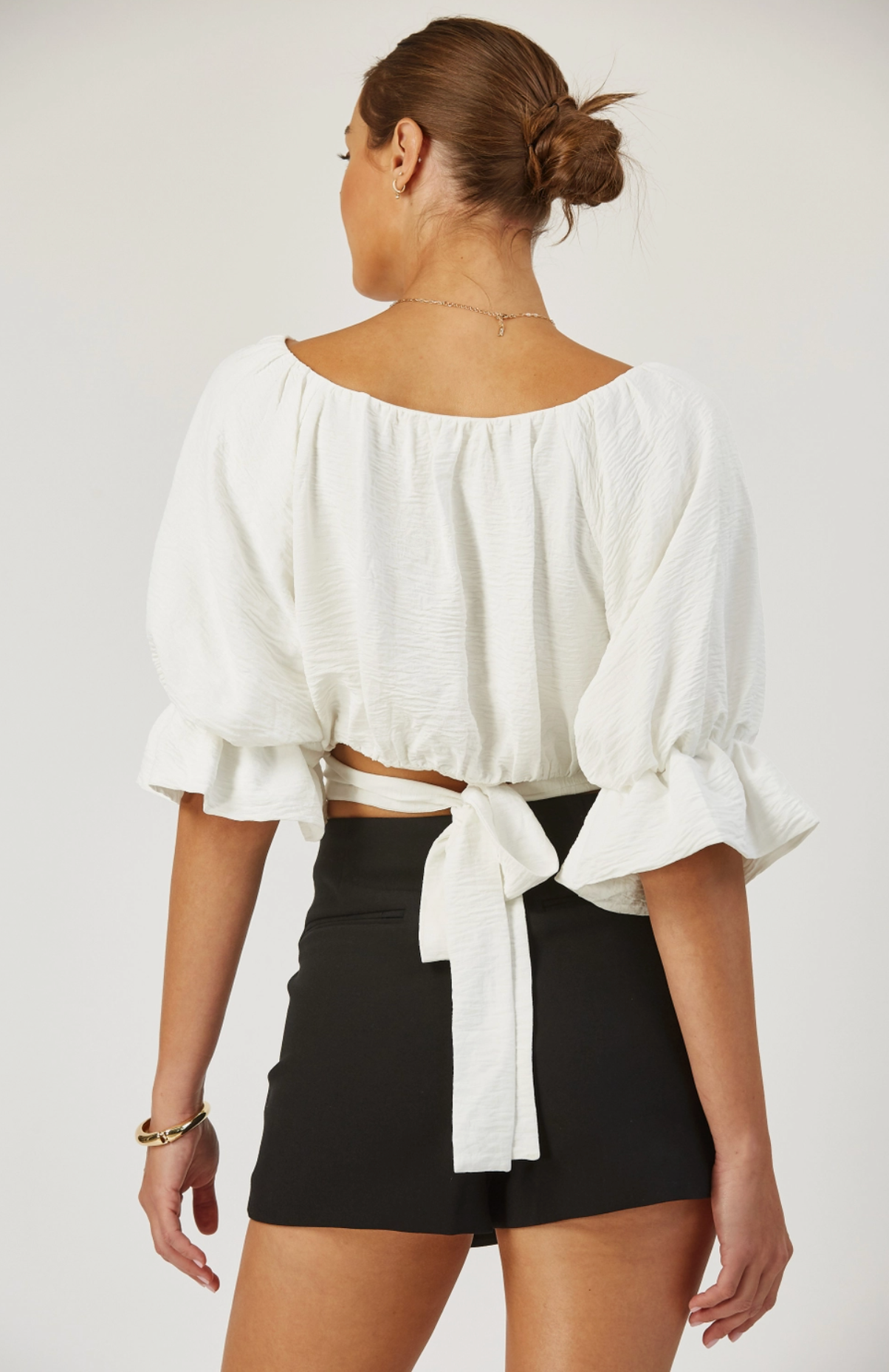 Remi Bubble Top With Back Tie