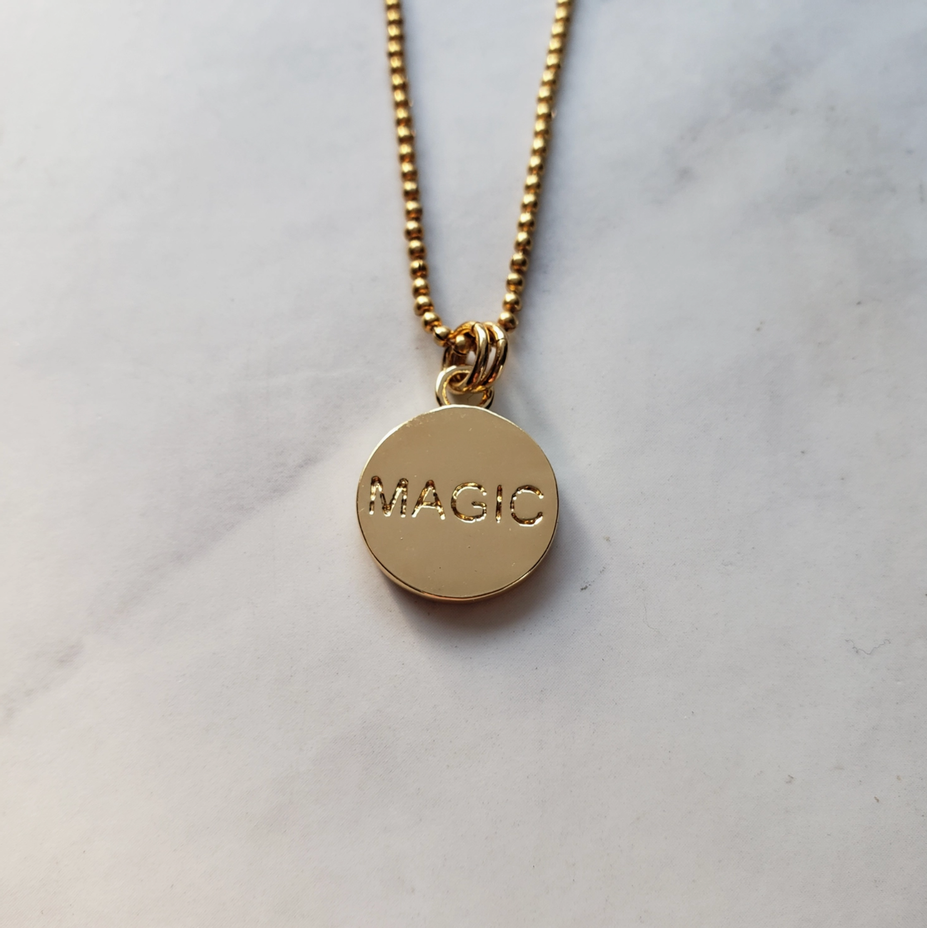 11:11 Gold Charm Medallion Pendant Necklace