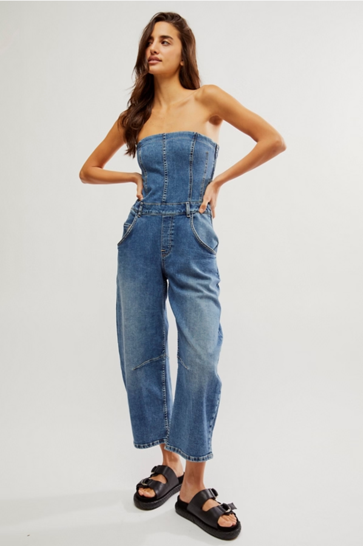 Le Suis Pret Barrel Overalls