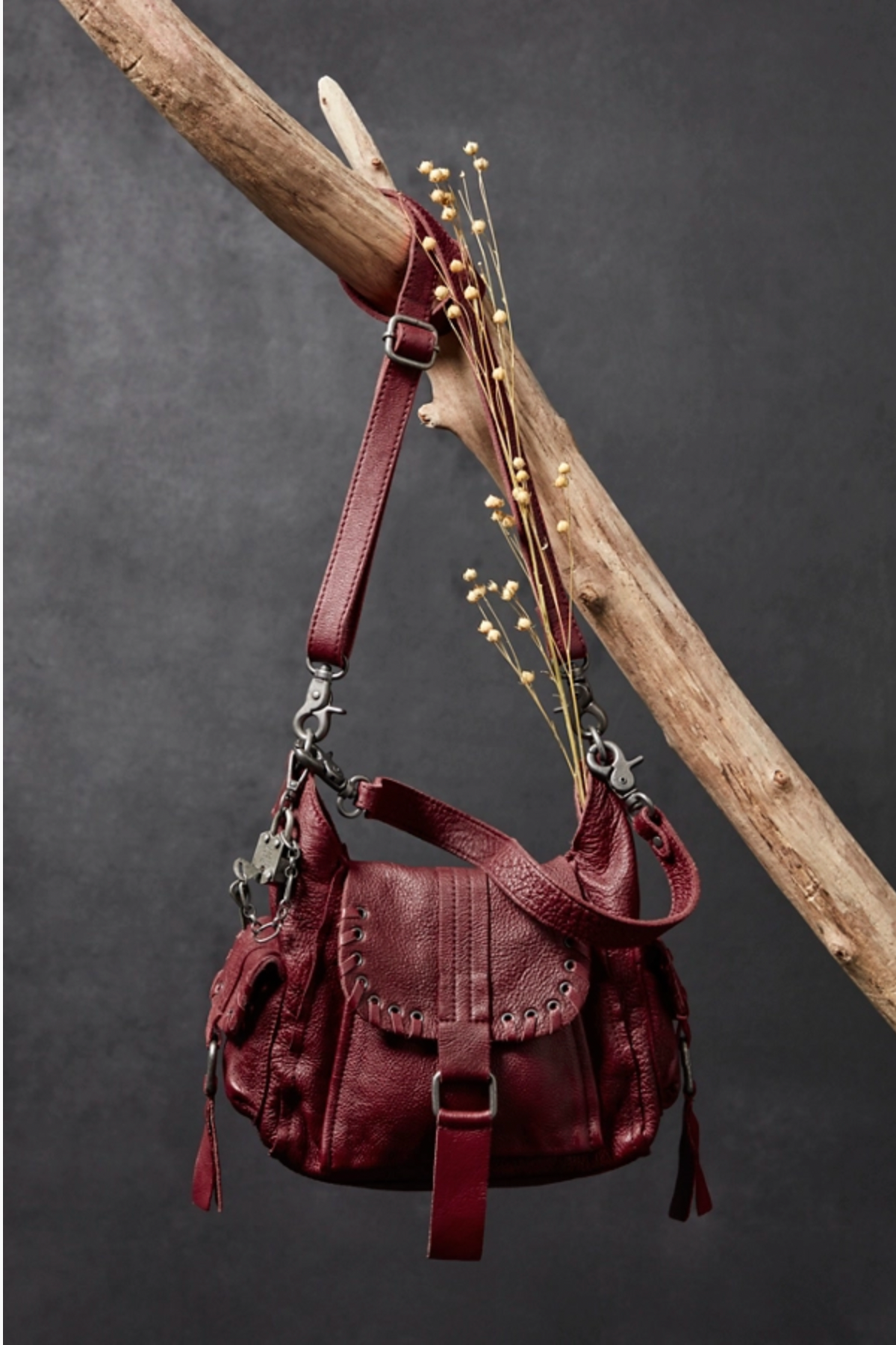 Baby Leigh bag in Crimson