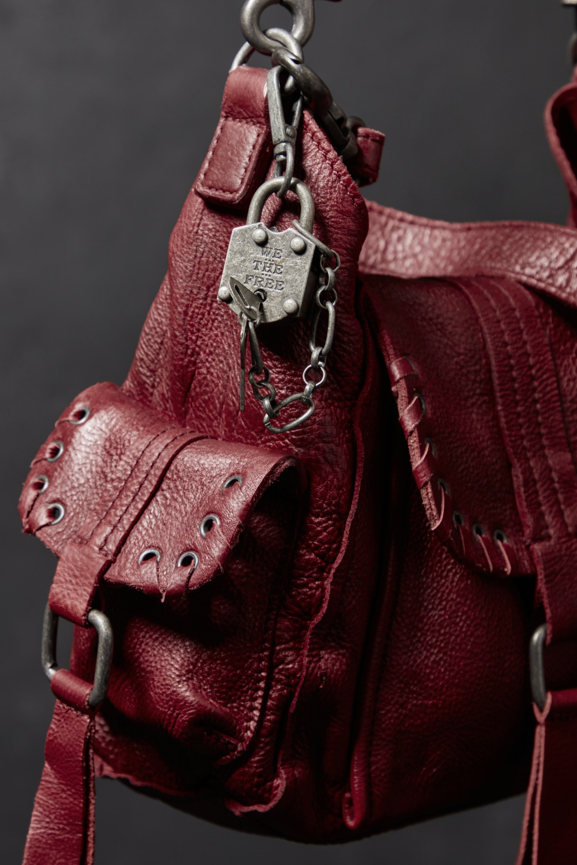 Baby Leigh bag in Crimson