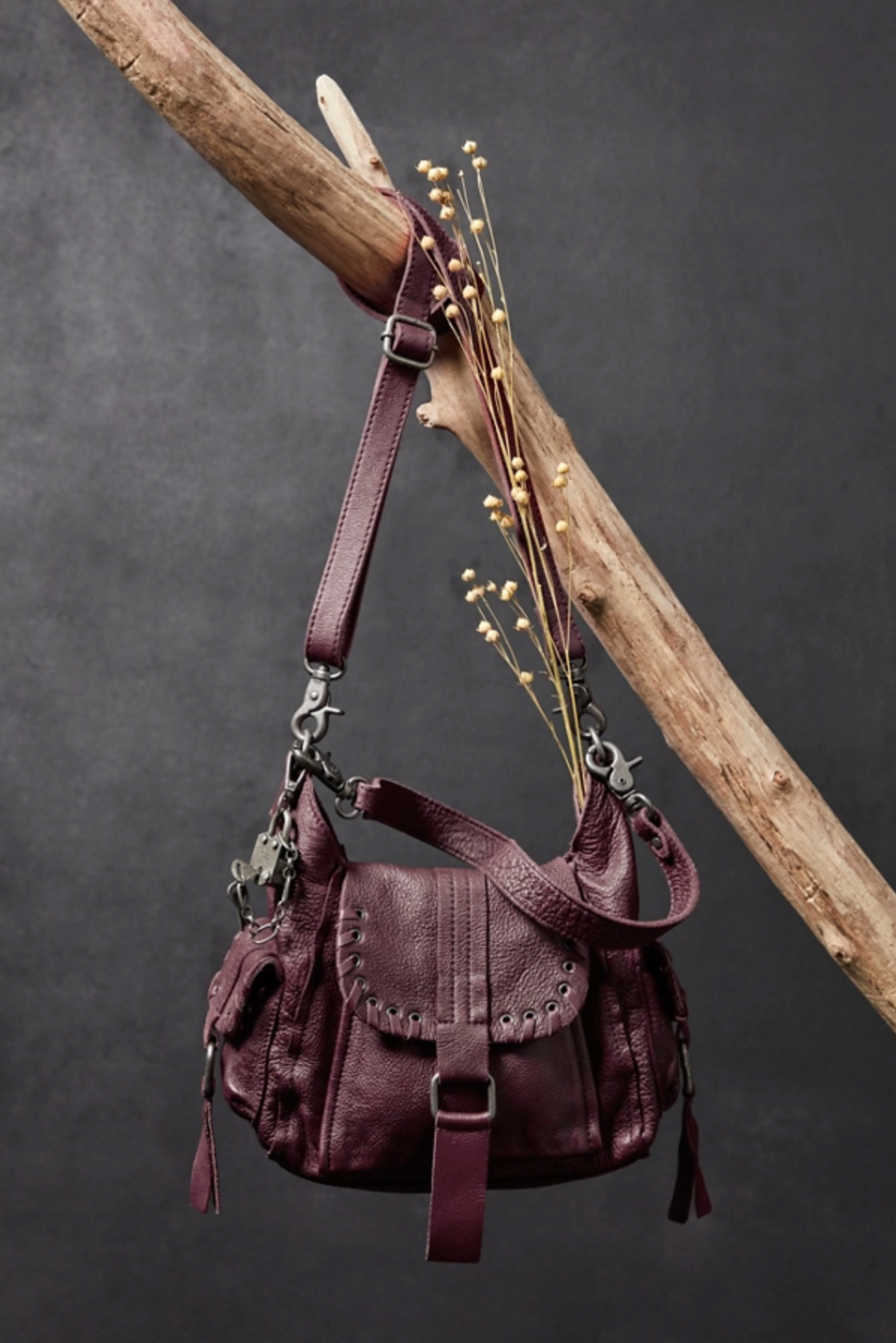 Baby Leigh bag in Blackberry