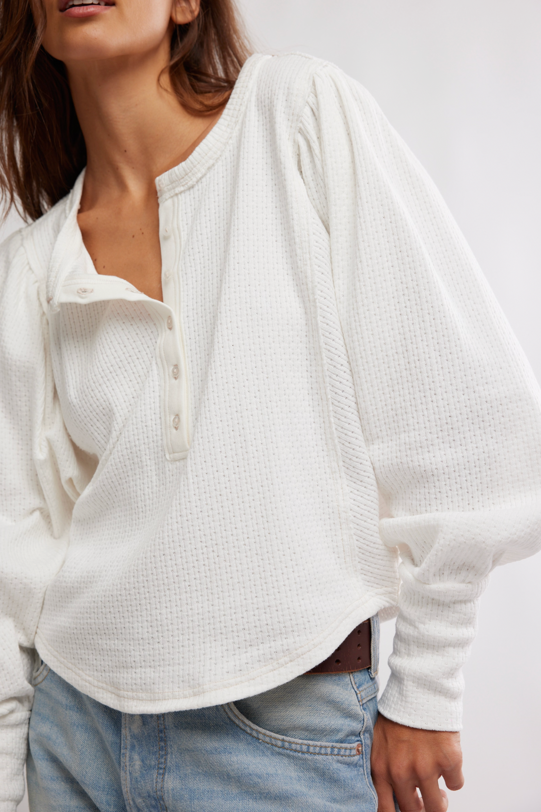 Quinn Knit Top in Ivory