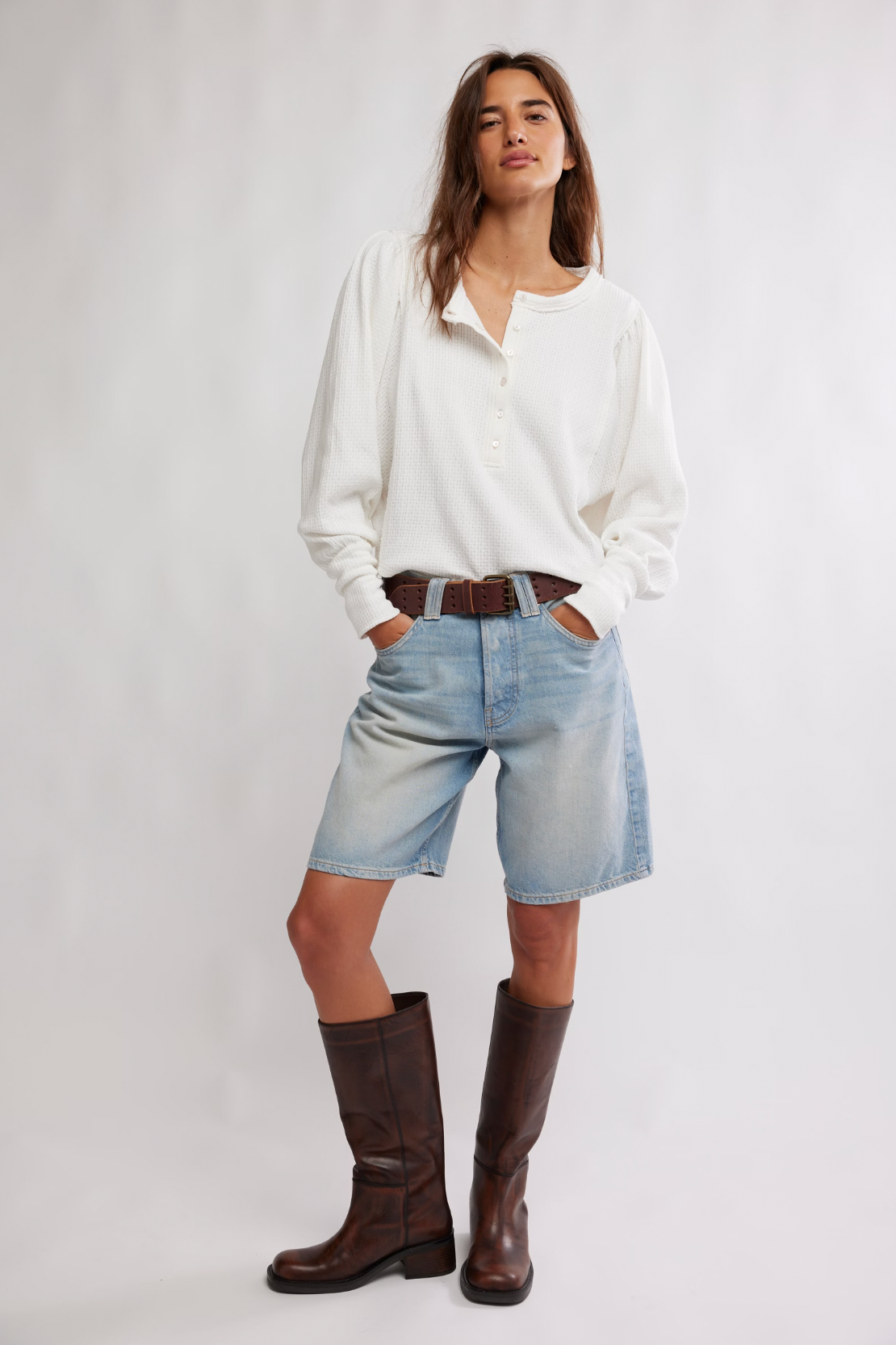 Quinn Knit Top in Ivory