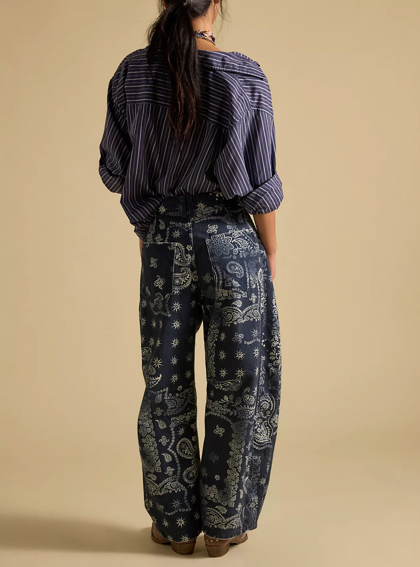 Good Luck Printed Barrel in Bandana