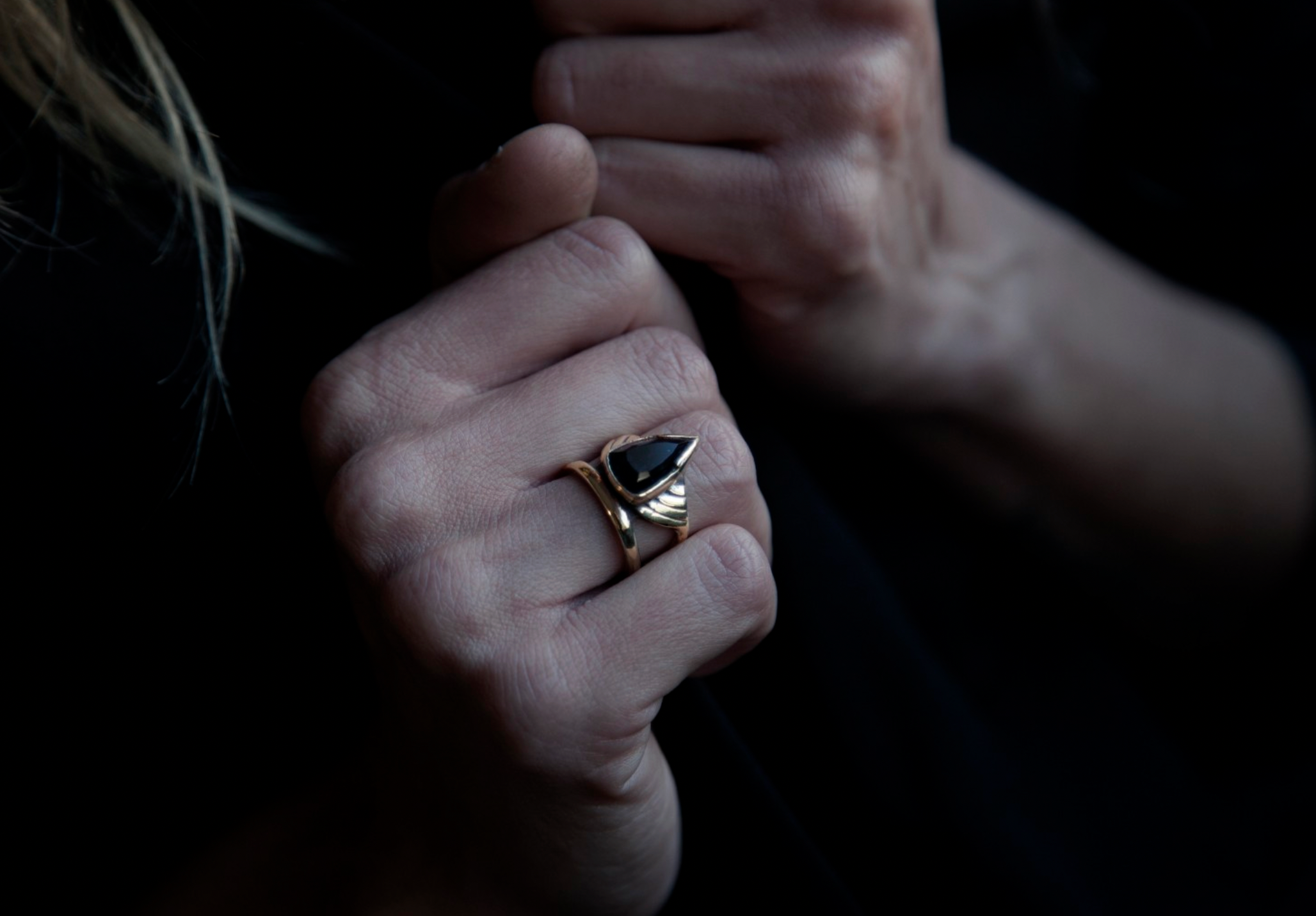 Arrow Onyx Ring