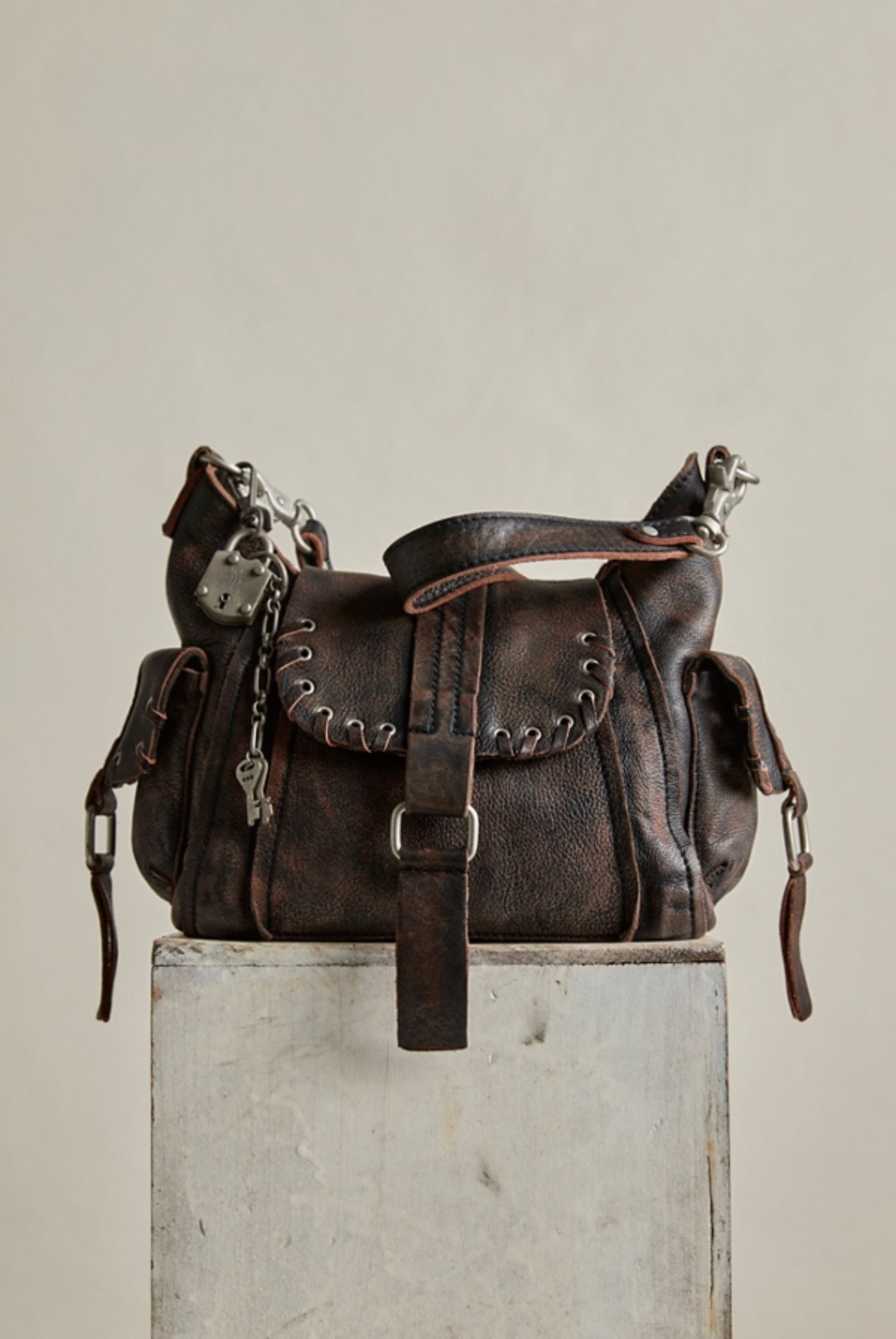 Baby Leigh Bag in Aged Graphite