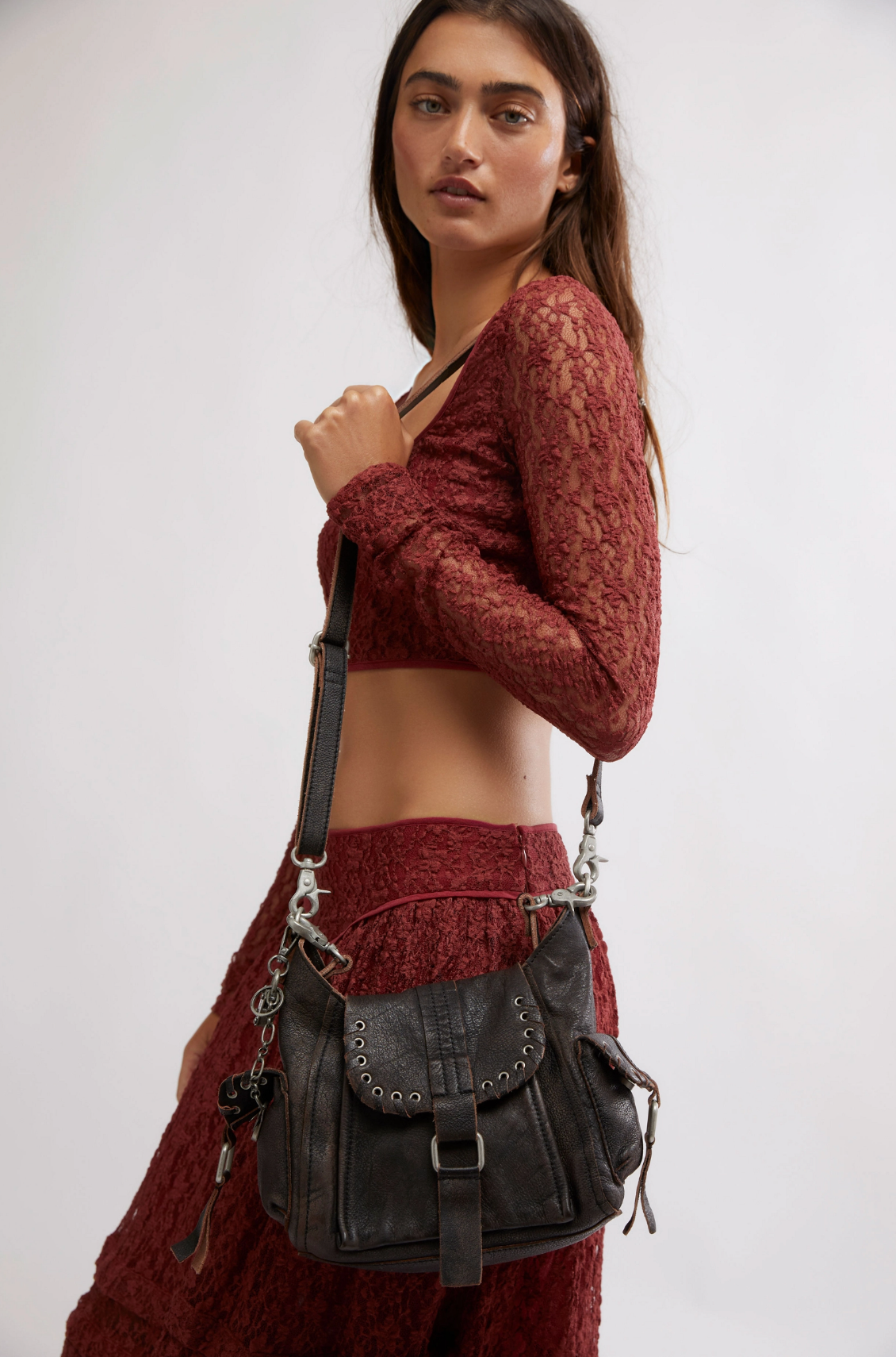 Baby Leigh Bag in Aged Graphite