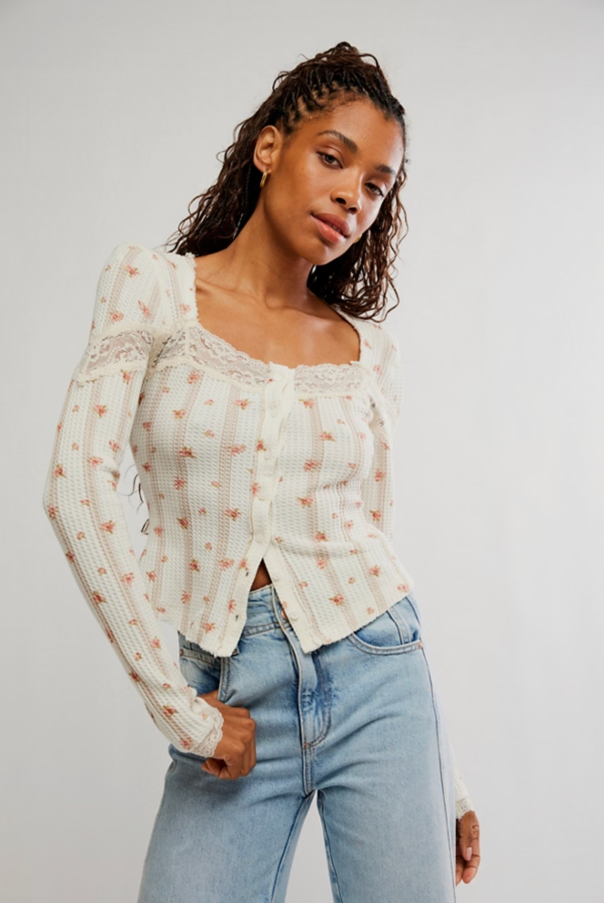 Let's Party Cardigan in Tea Combo