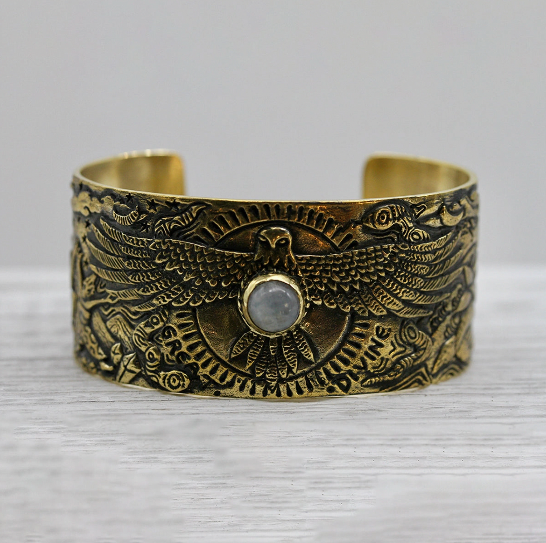Women'S Bird And Moonstone Cuff - Xavier Rudd Collab