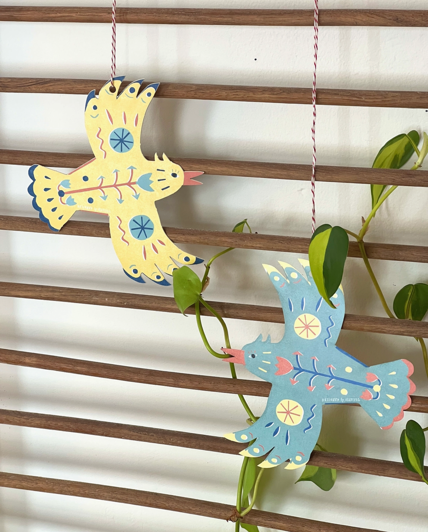 Love Birds Paper Ornaments