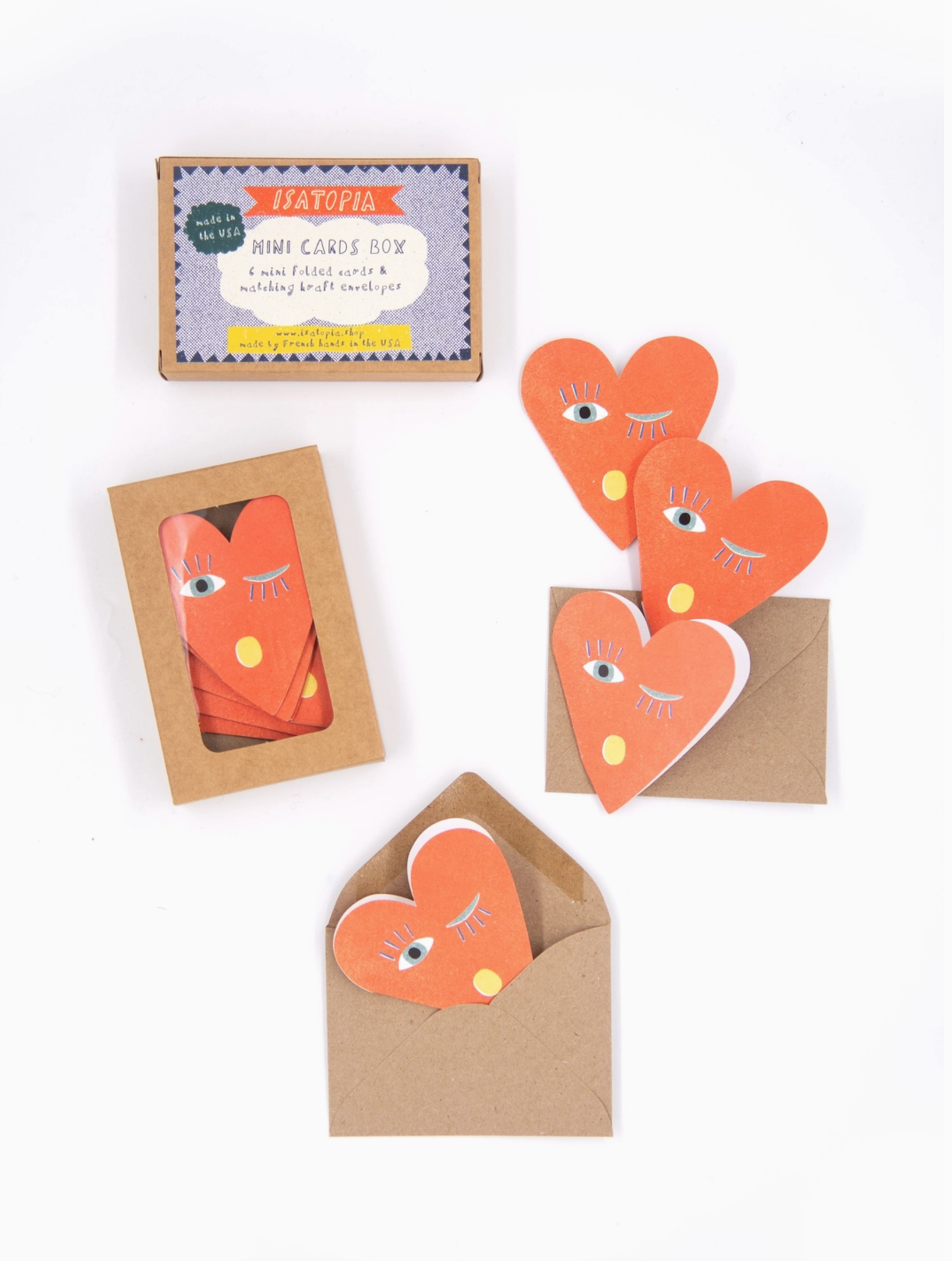 Heart Blink Mini Cards - Box Of 6