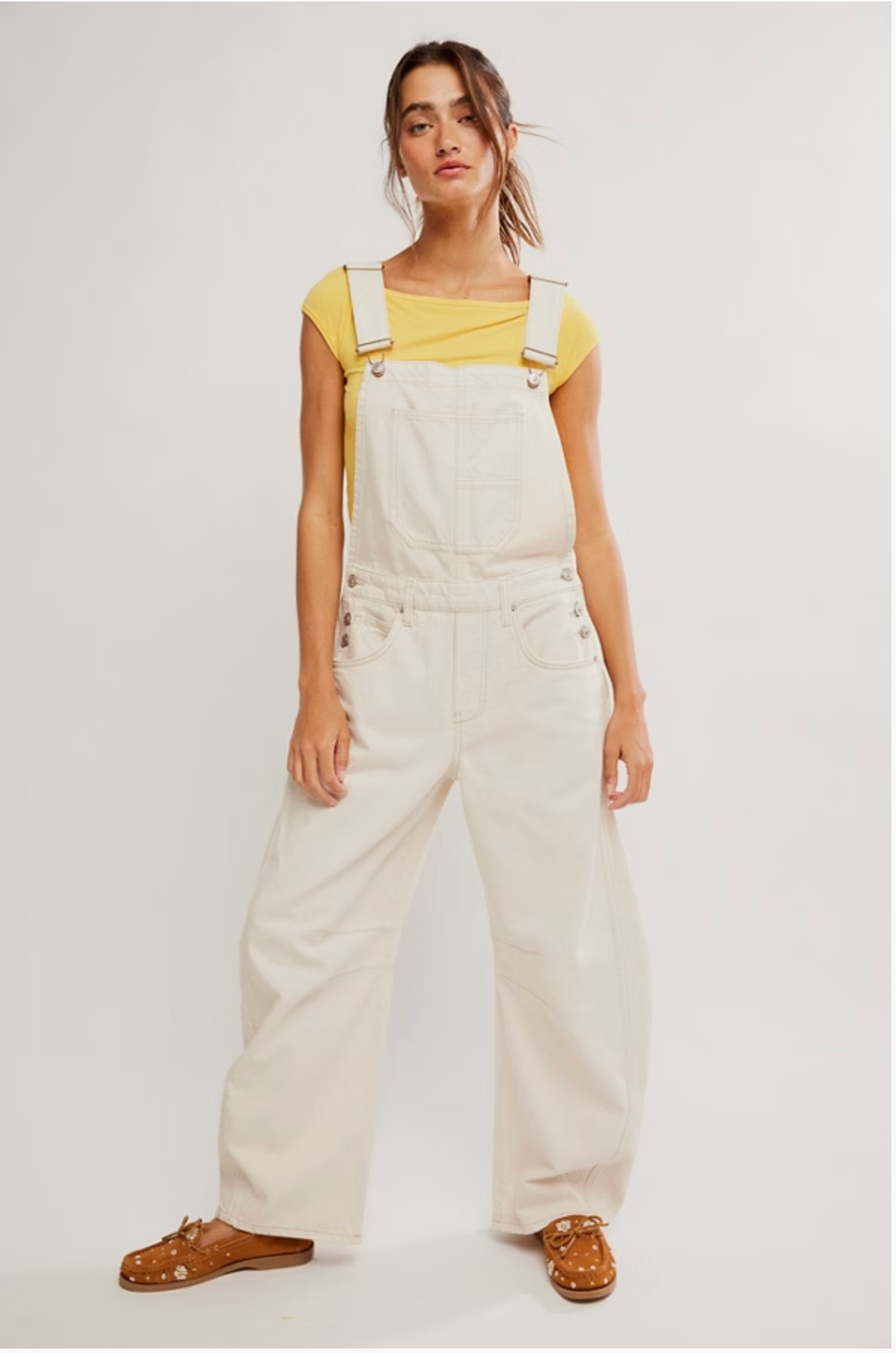 We The Free Good Luck Barrel Overalls