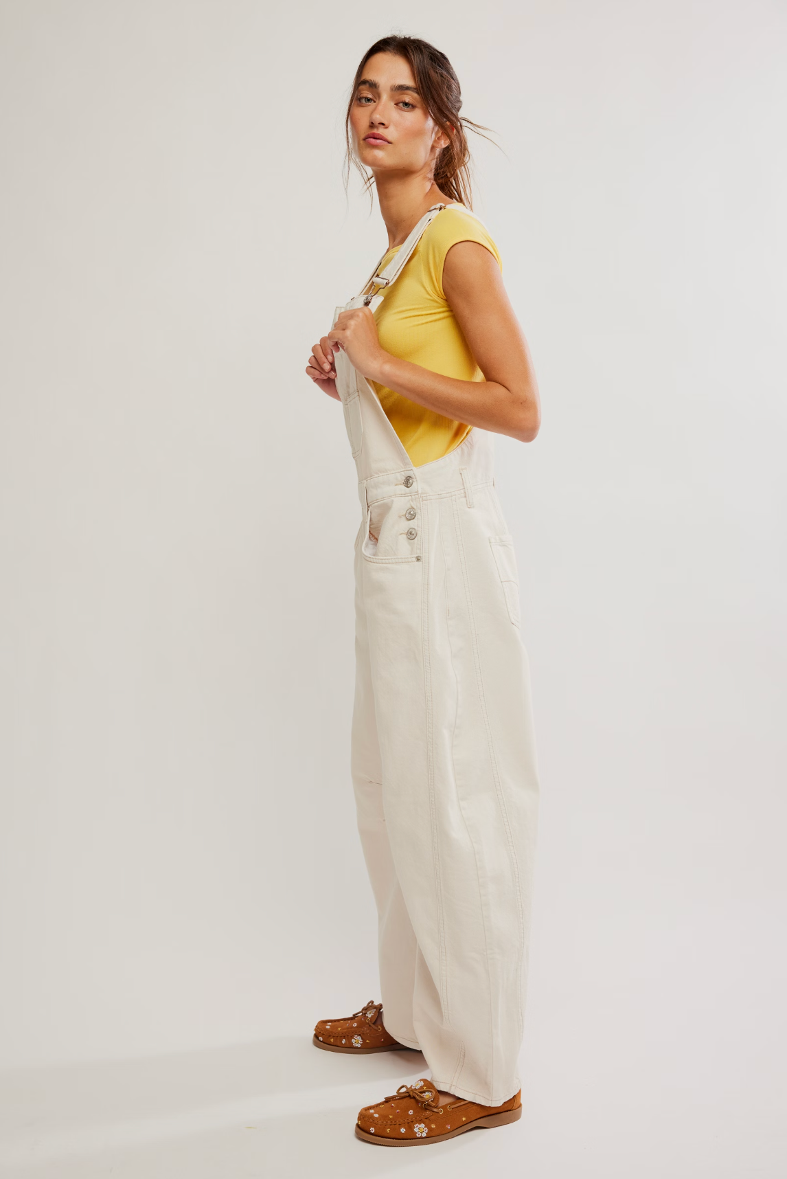 We The Free Good Luck Barrel Overalls