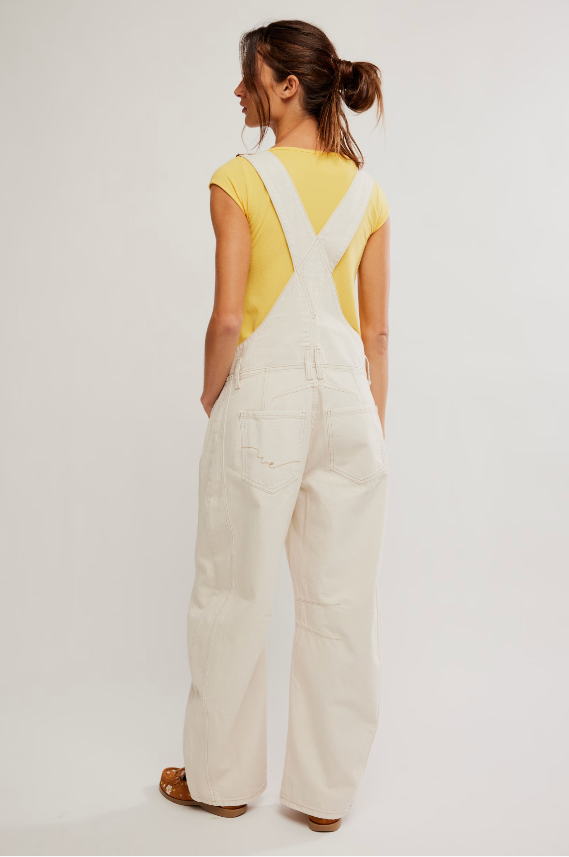 We The Free Good Luck Barrel Overalls